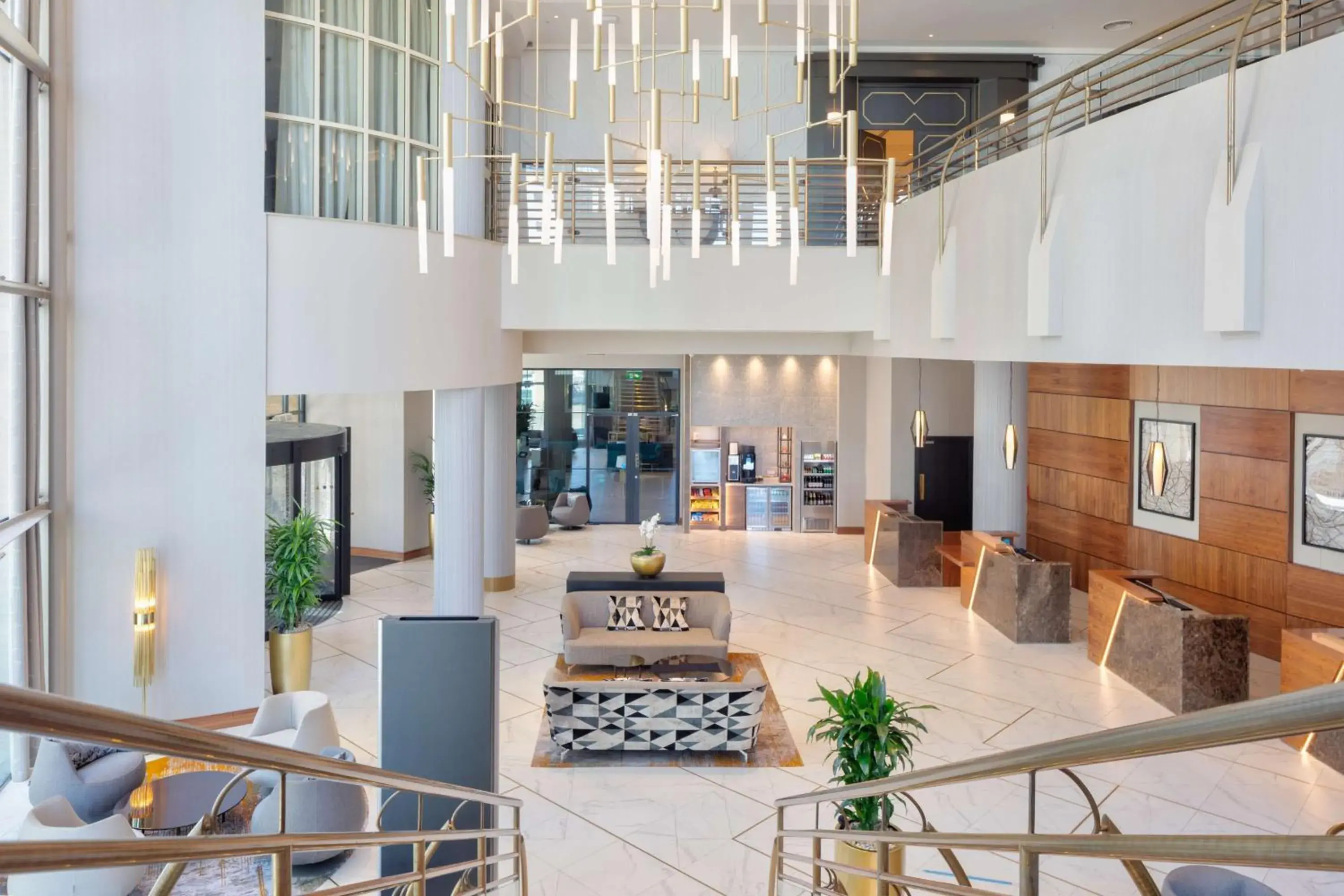 Lobby or reception in Hilton Belfast Lobby or reception in Hilton Belfast