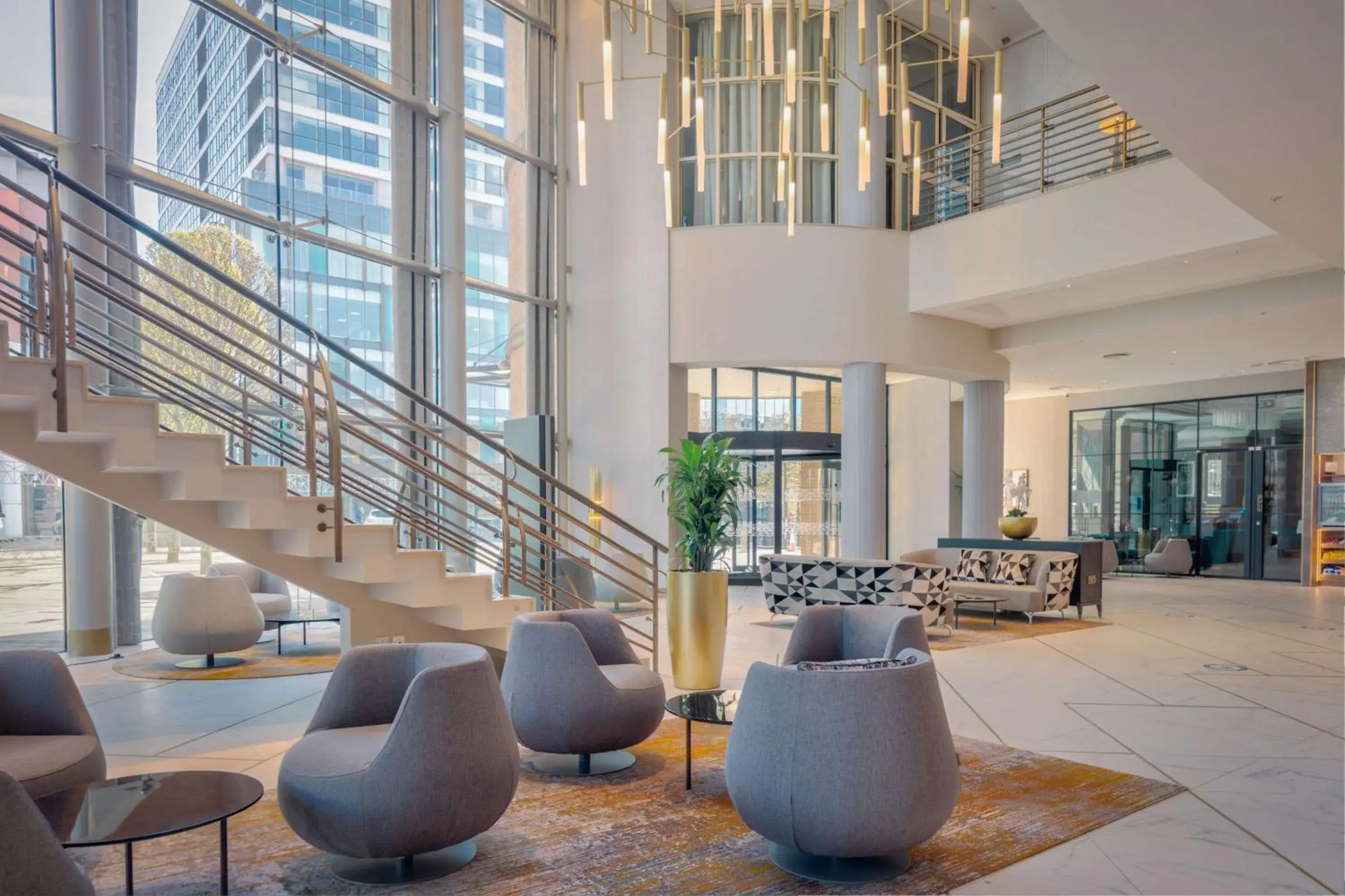 Lobby or reception in Hilton Belfast Lobby or reception in Hilton Belfast