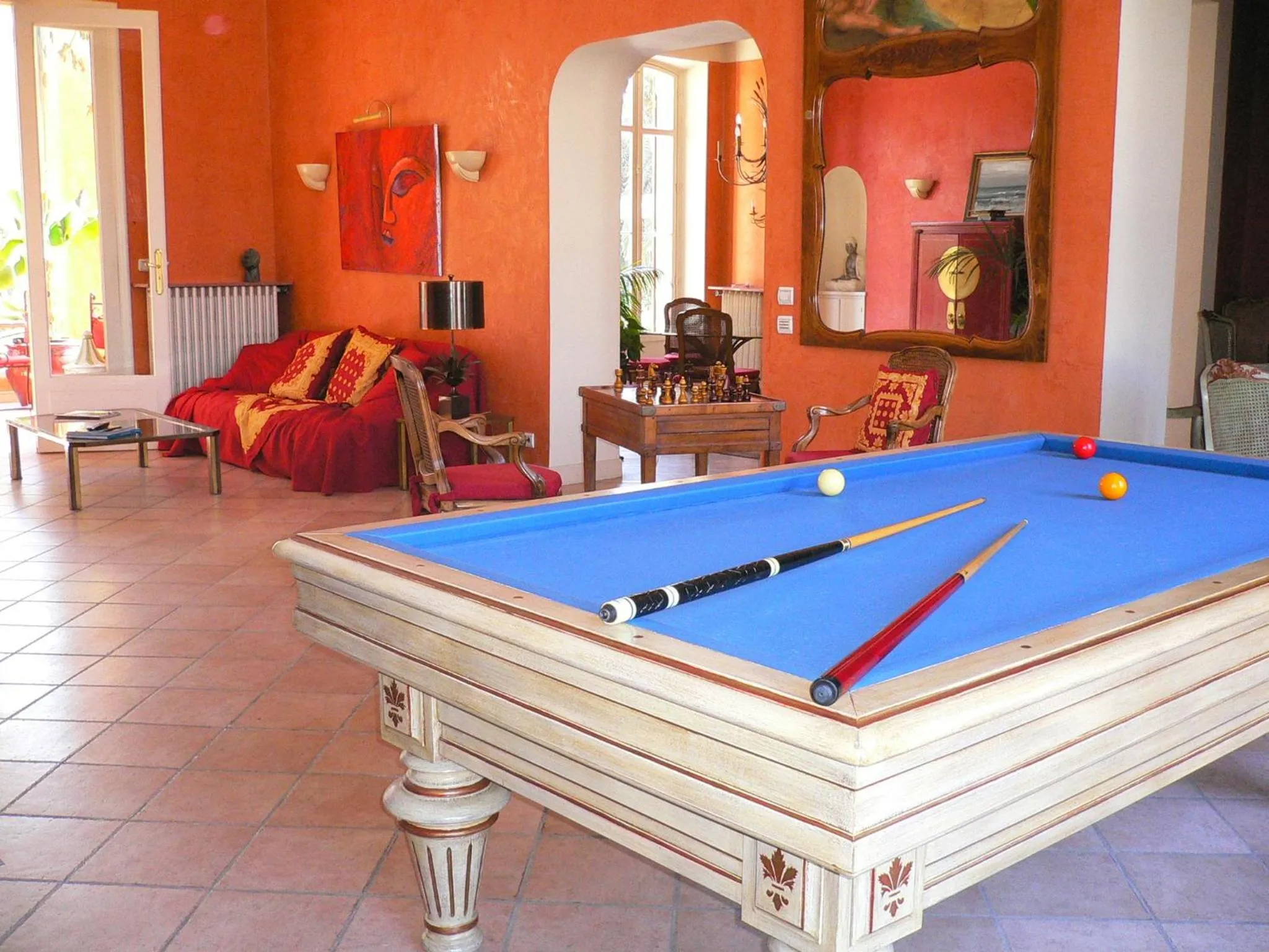Billiard in Villa Valflor chambres d'hôtes et appartements