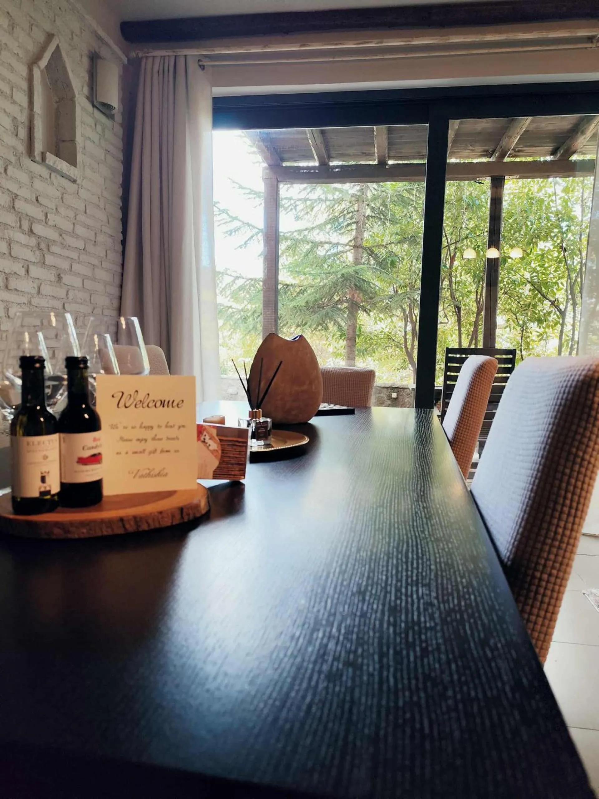 Living room in Vathyskia Guesthouse