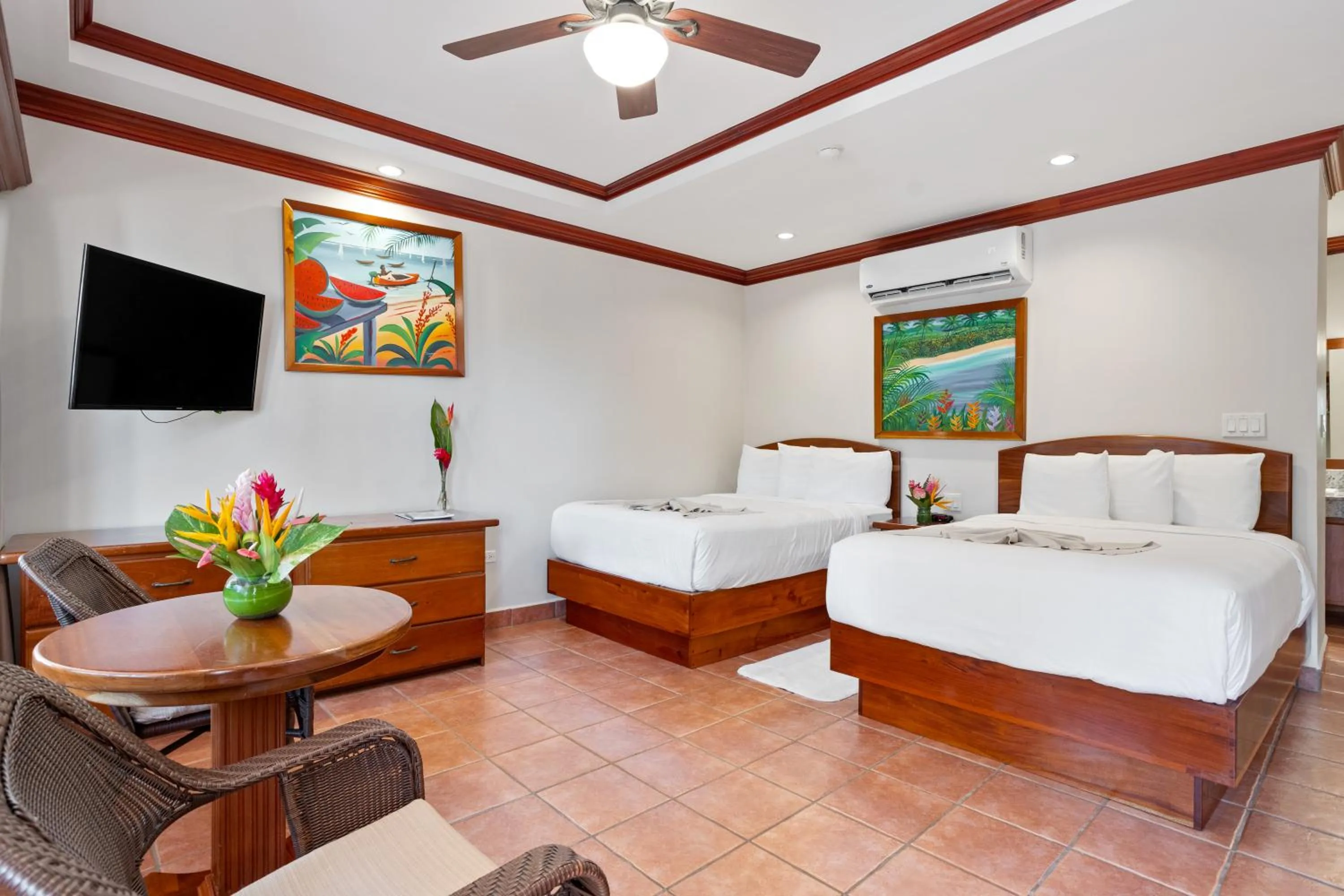 Bed in SunBreeze Hotel