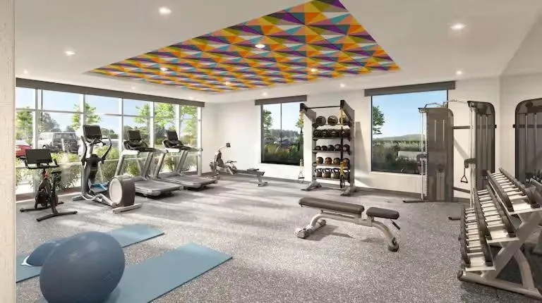 Fitness centre/facilities in Home2 Suites by Hilton Chelmsford Lowell