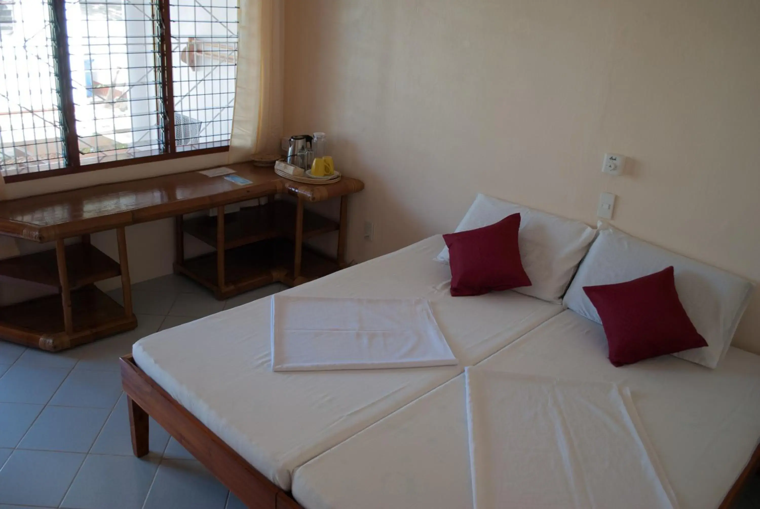 Bed in Divers Lodge Moalboal Bed in Divers Lodge Moalboal