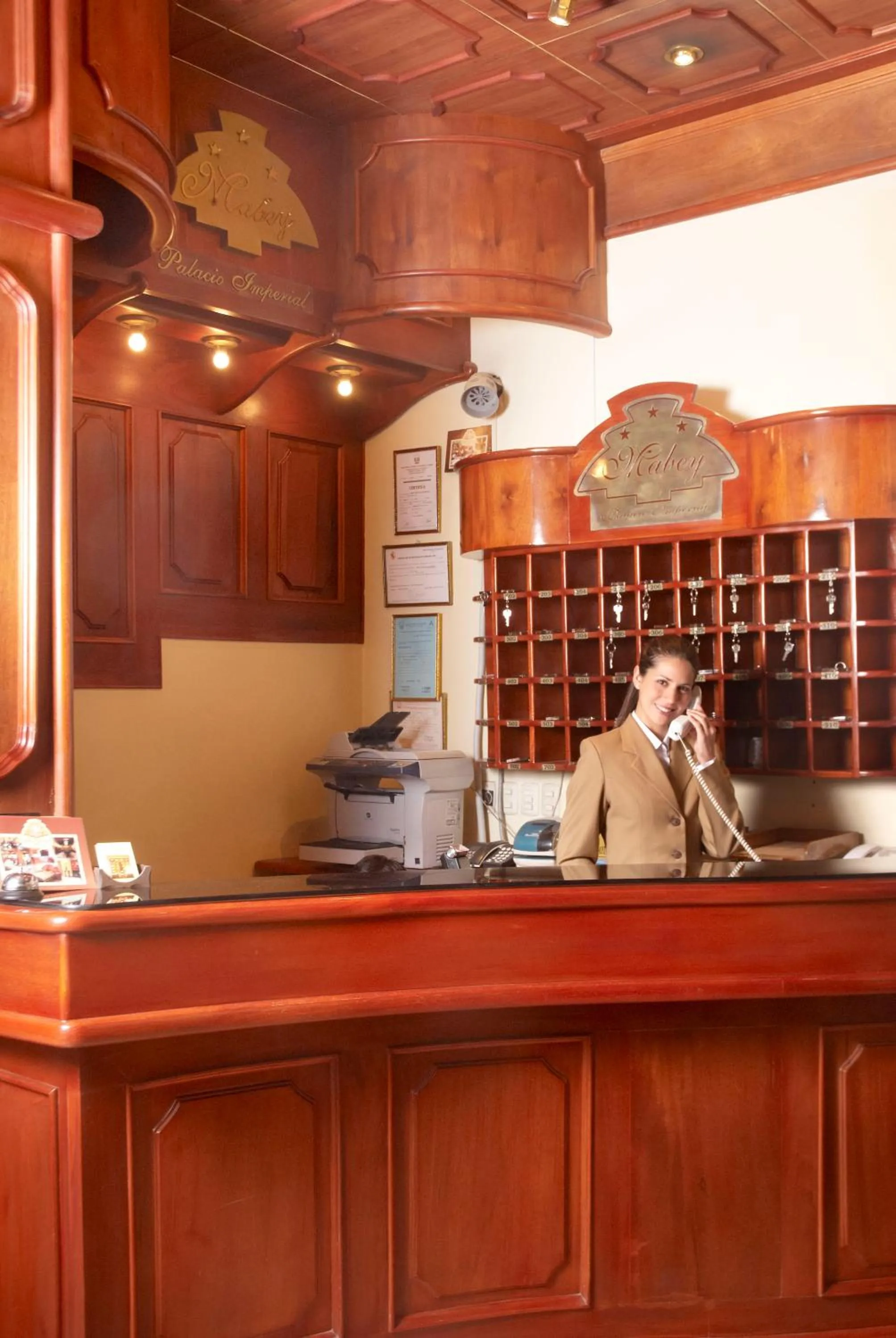 Lobby or reception in Hotel Mabey Cusco