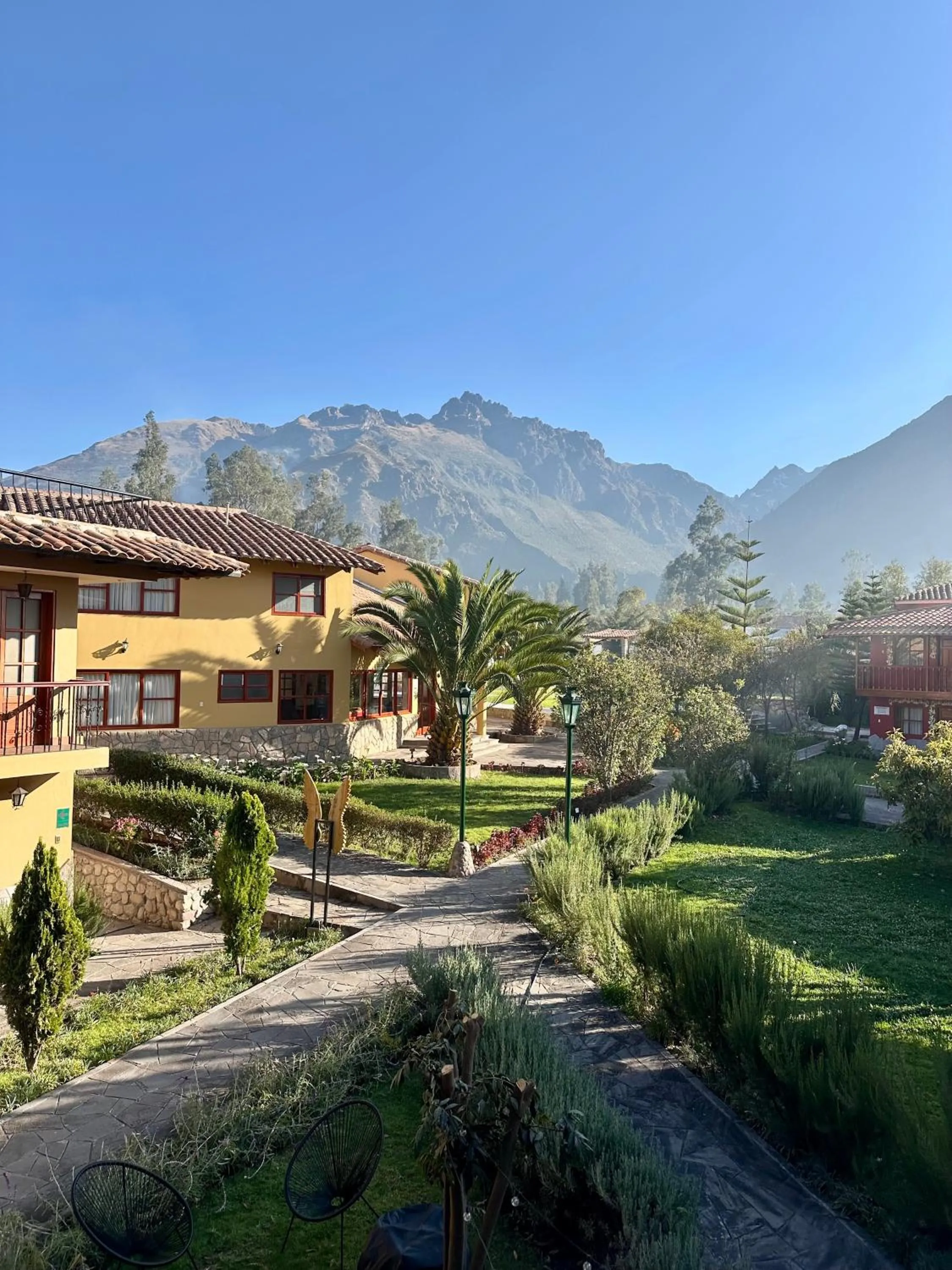 Garden view in Hotel Mabey Urubamba