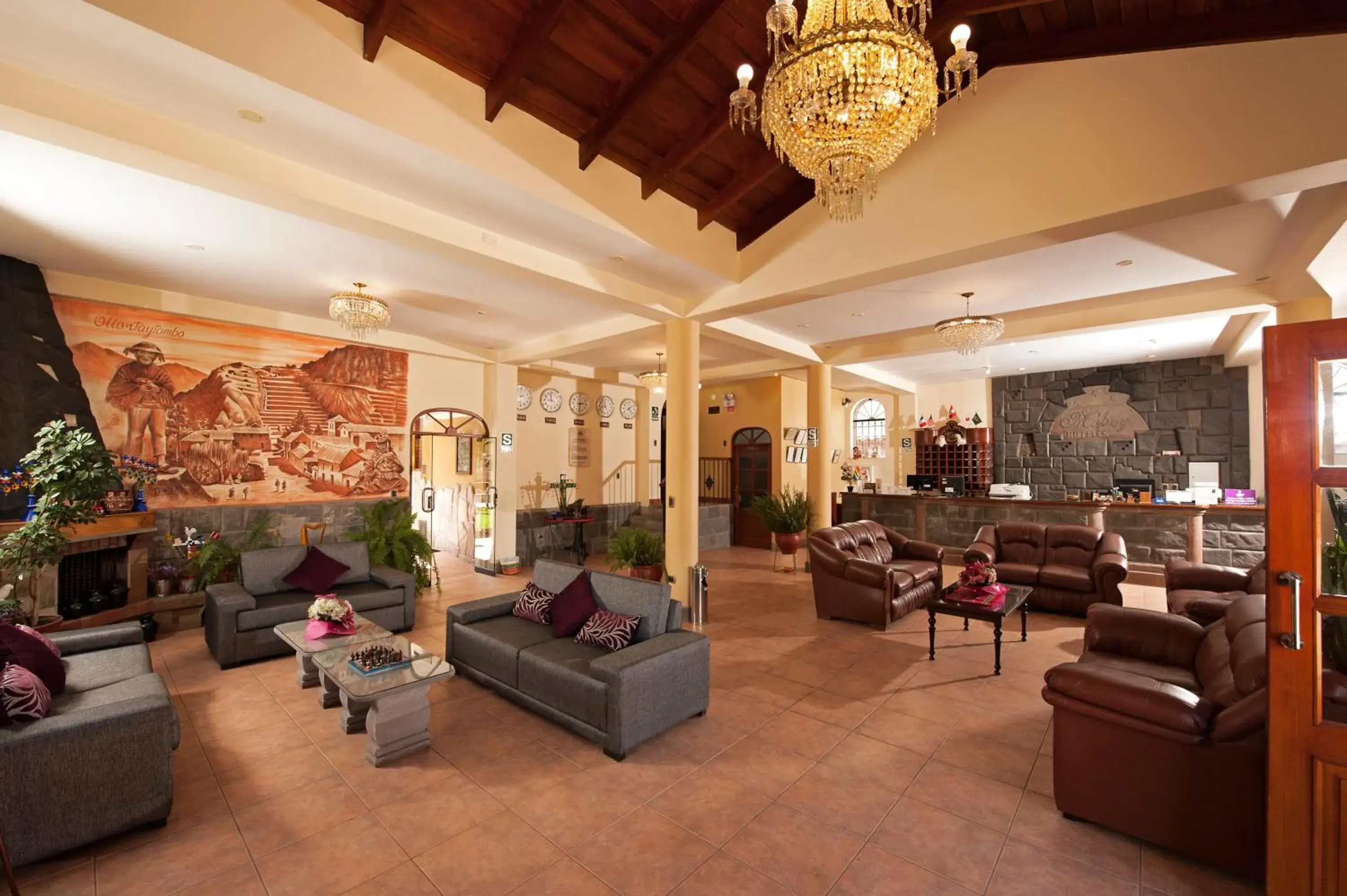 Lobby or reception in Hotel Mabey Urubamba Lobby or reception in Hotel Mabey Urubamba