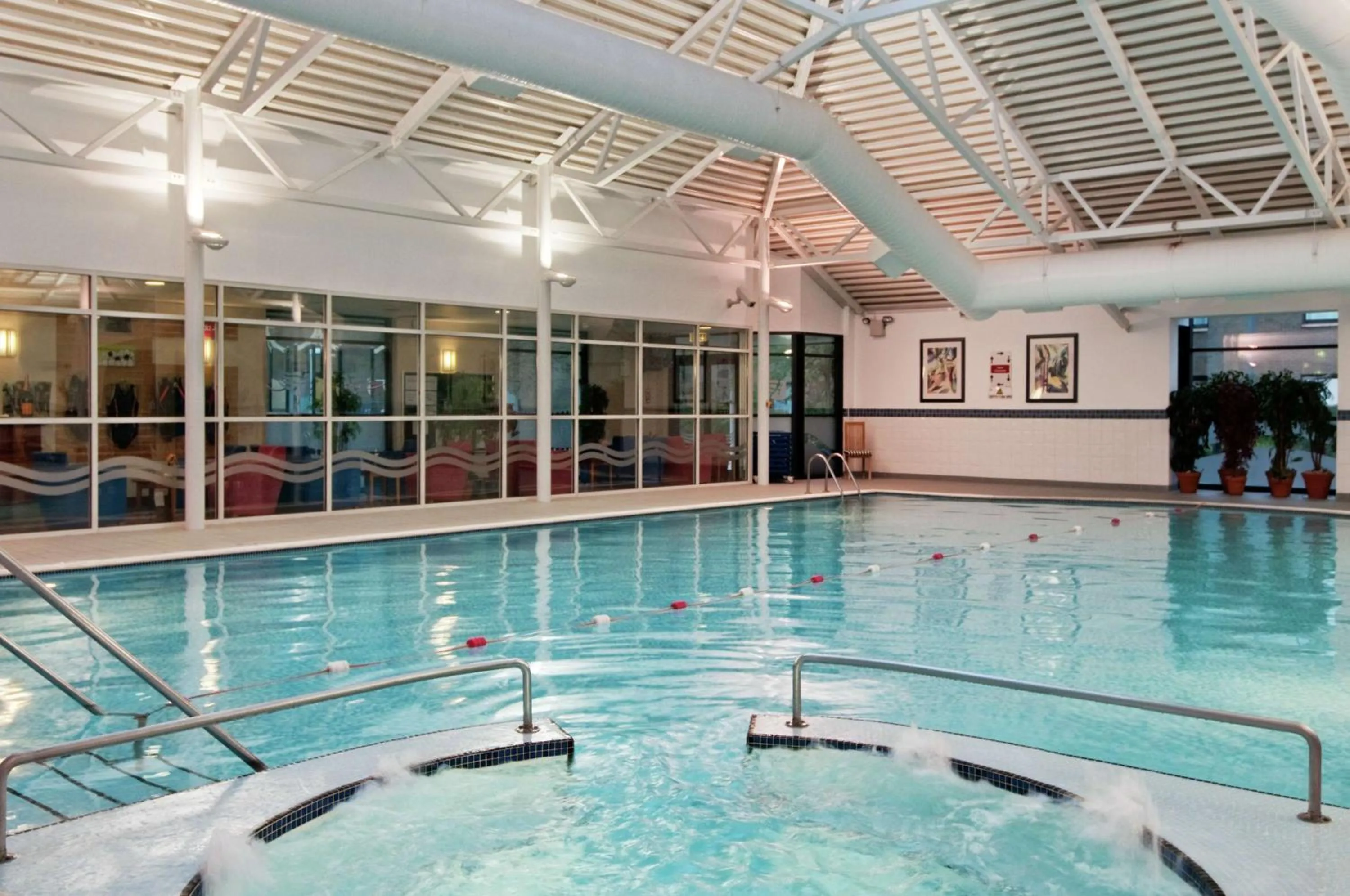 Pool view in DoubleTree by Hilton Edinburgh Airport