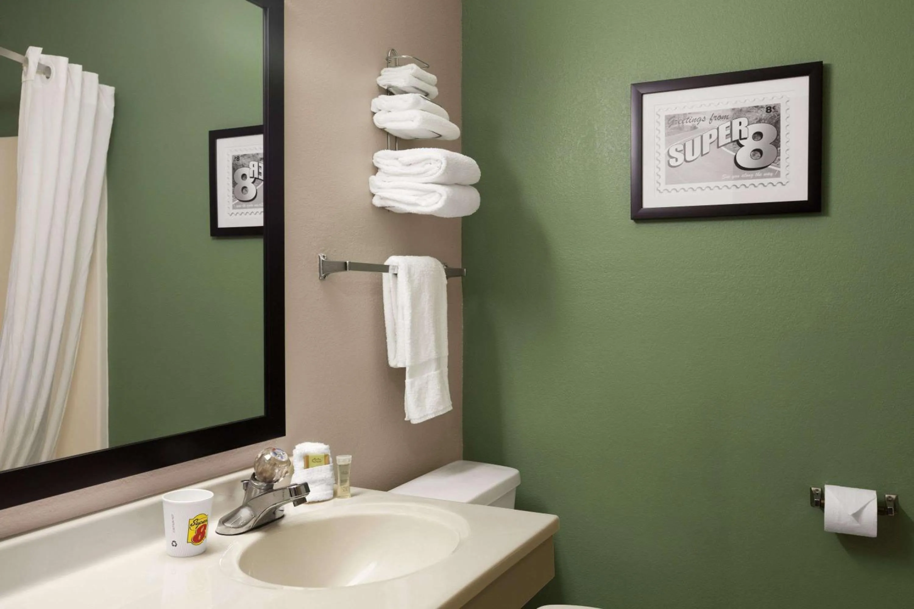 Bathroom in Super 8 by Wyndham Batesville