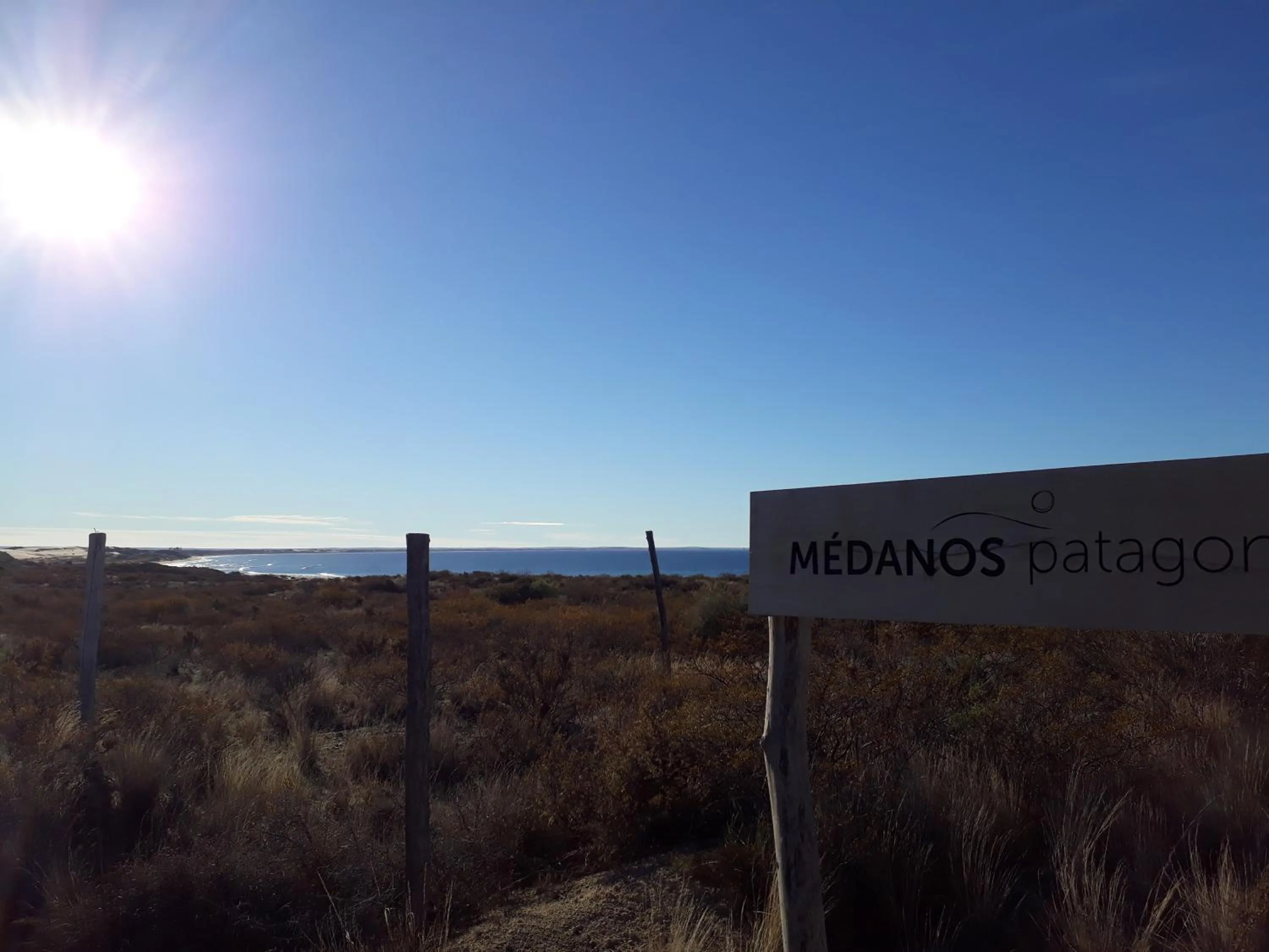 Natural landscape in Médanos Patagonia
