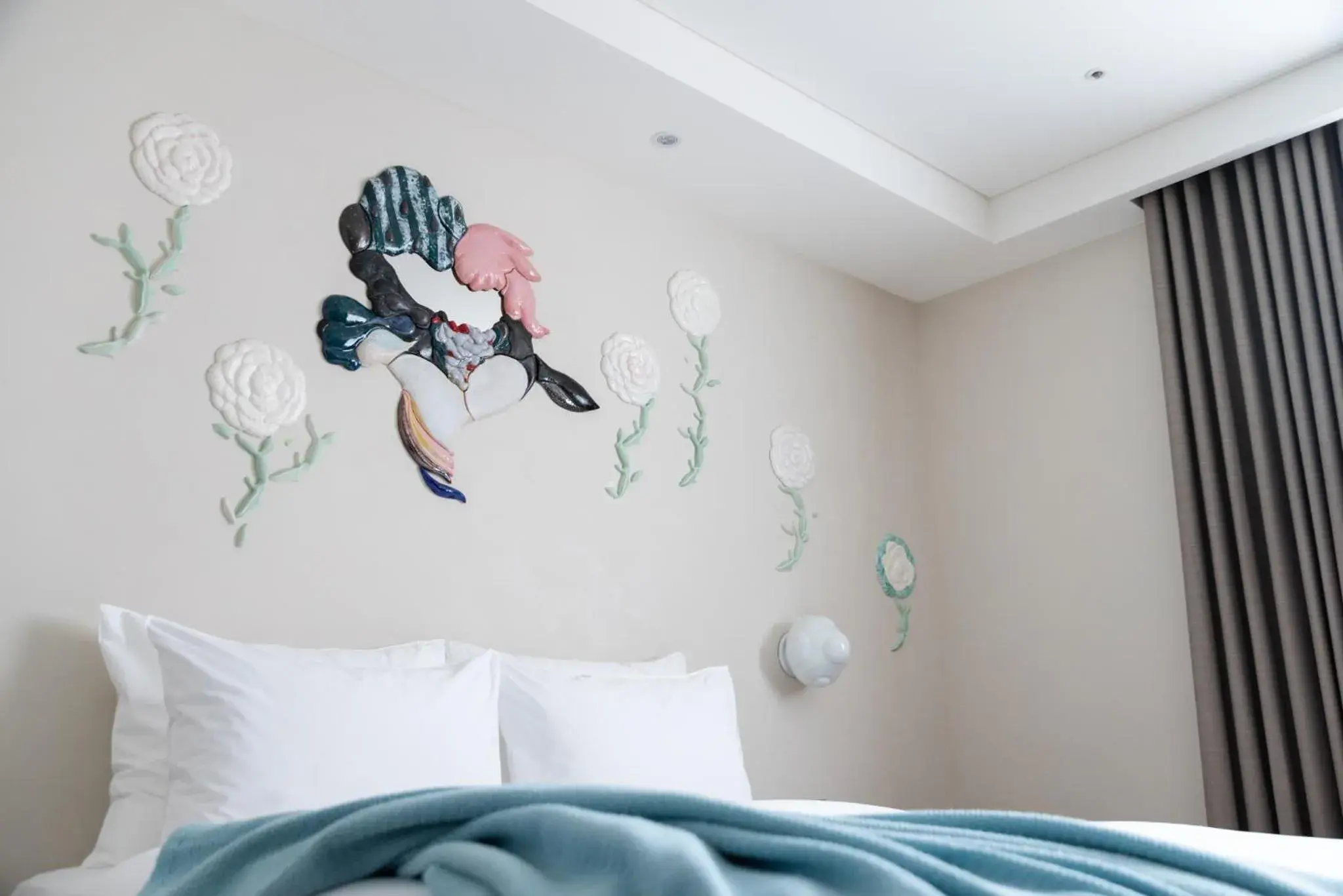 Decorative detail, Bed in Brio Hotel Decorative detail, Bed in Brio Hotel