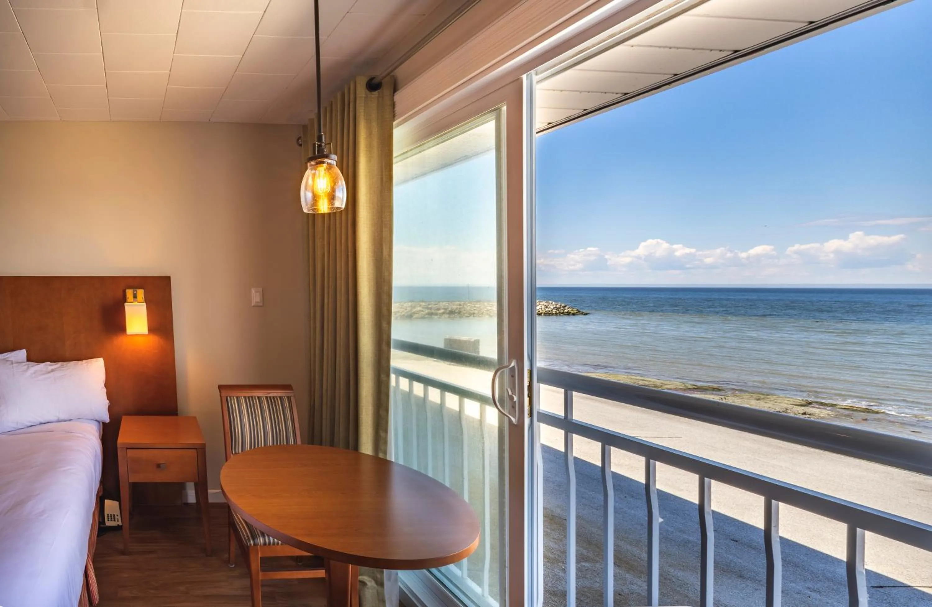 View (from property/room), Bed in Le Gaspesiana