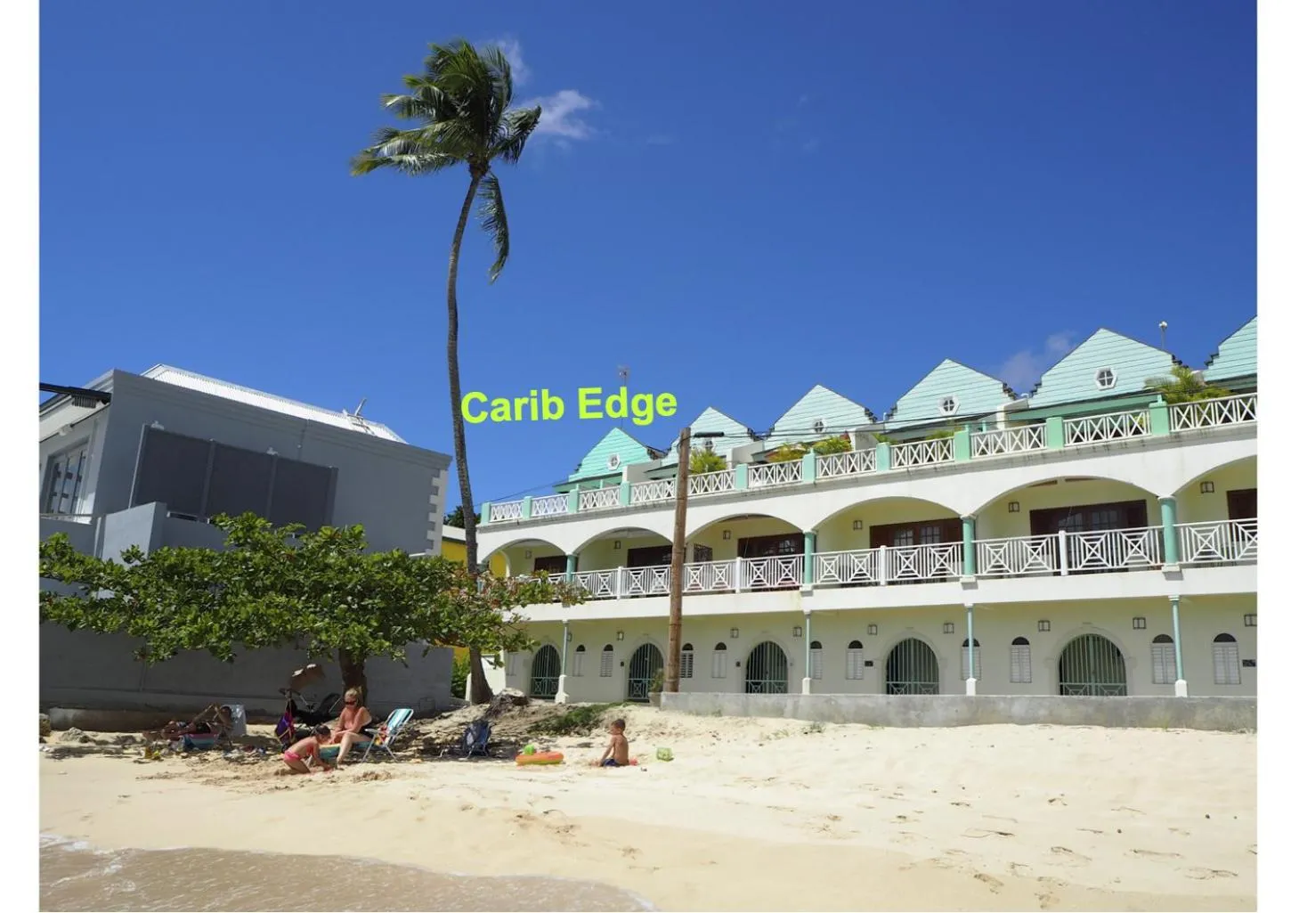 Carib Edge AC beach penthouse, near amenities