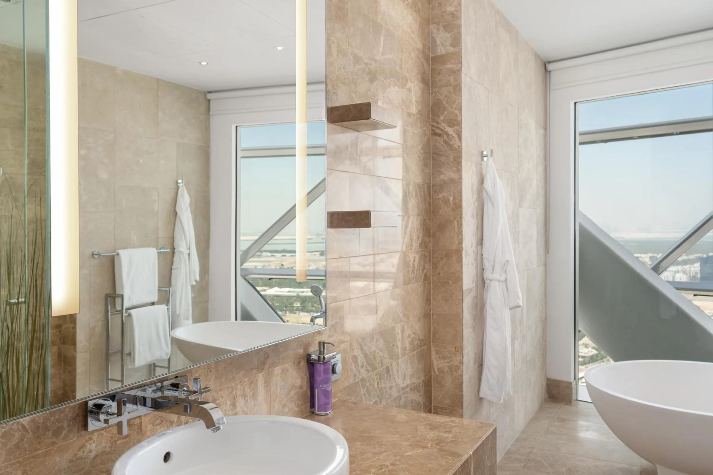 Bathroom in Andaz Capital Gate Abu Dhabi, By Hyatt