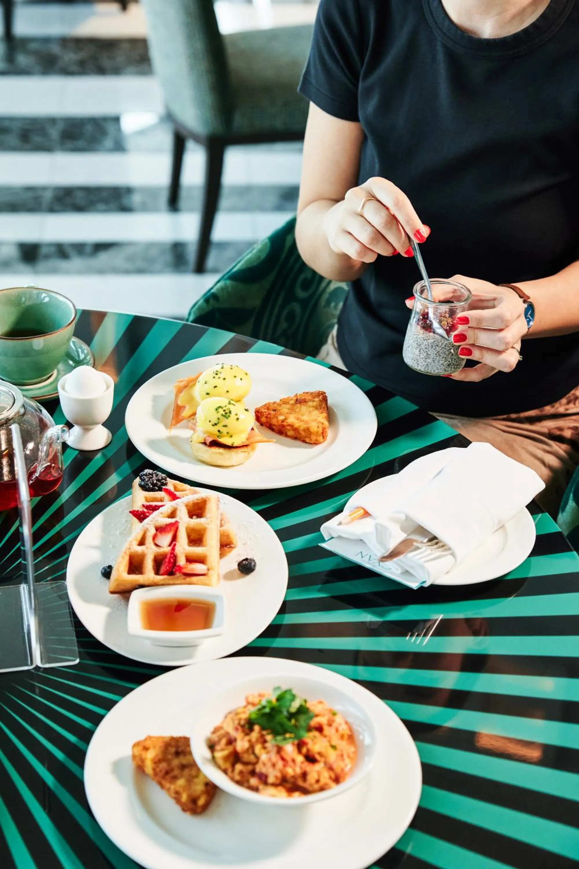 Breakfast in Andaz Capital Gate Abu Dhabi, By Hyatt