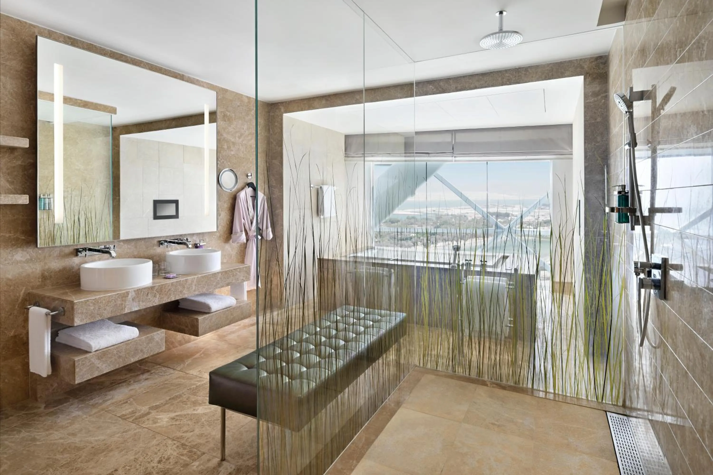 Shower in Andaz Capital Gate Abu Dhabi, By Hyatt