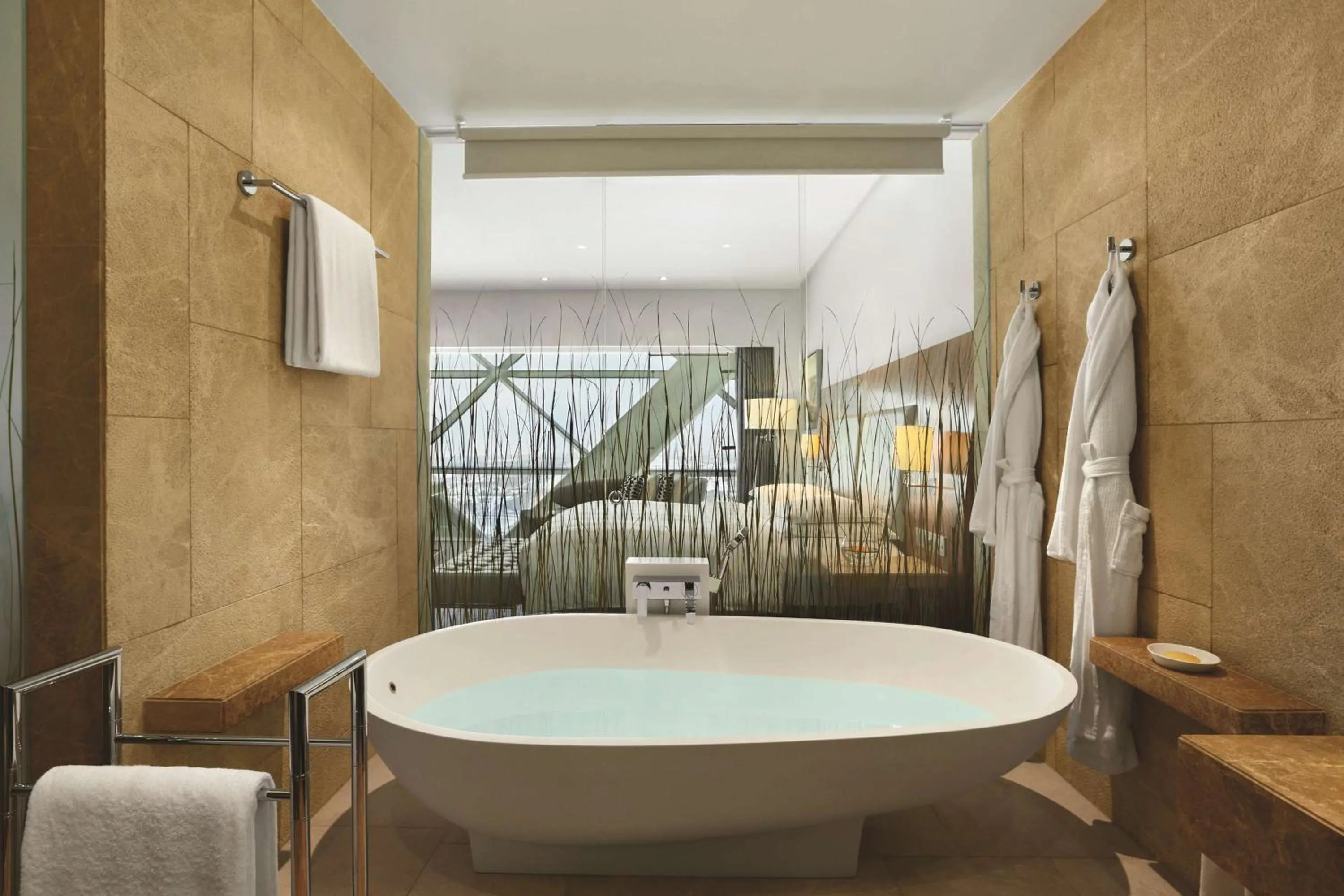 Bathroom in Andaz Capital Gate Abu Dhabi, By Hyatt