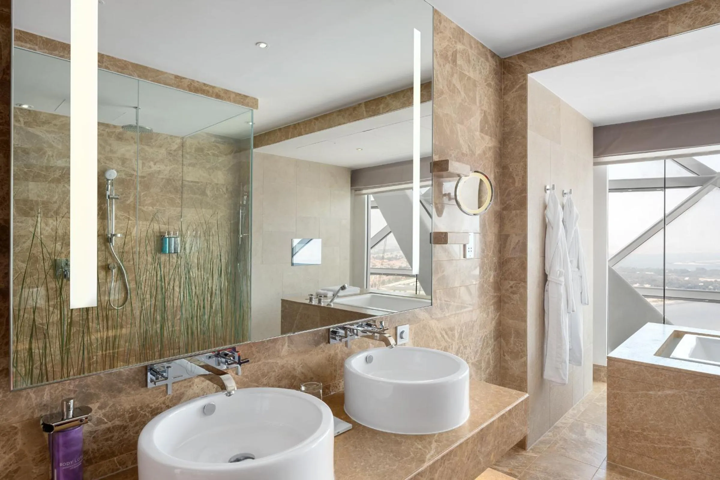 Bathroom in Andaz Capital Gate Abu Dhabi, By Hyatt