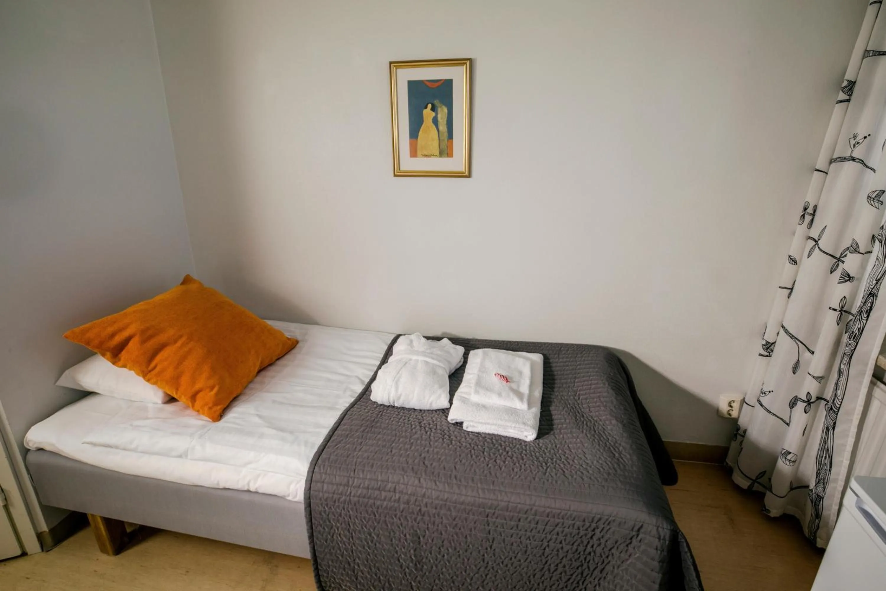 Bed in Kylpylähotelli Pohjanranta