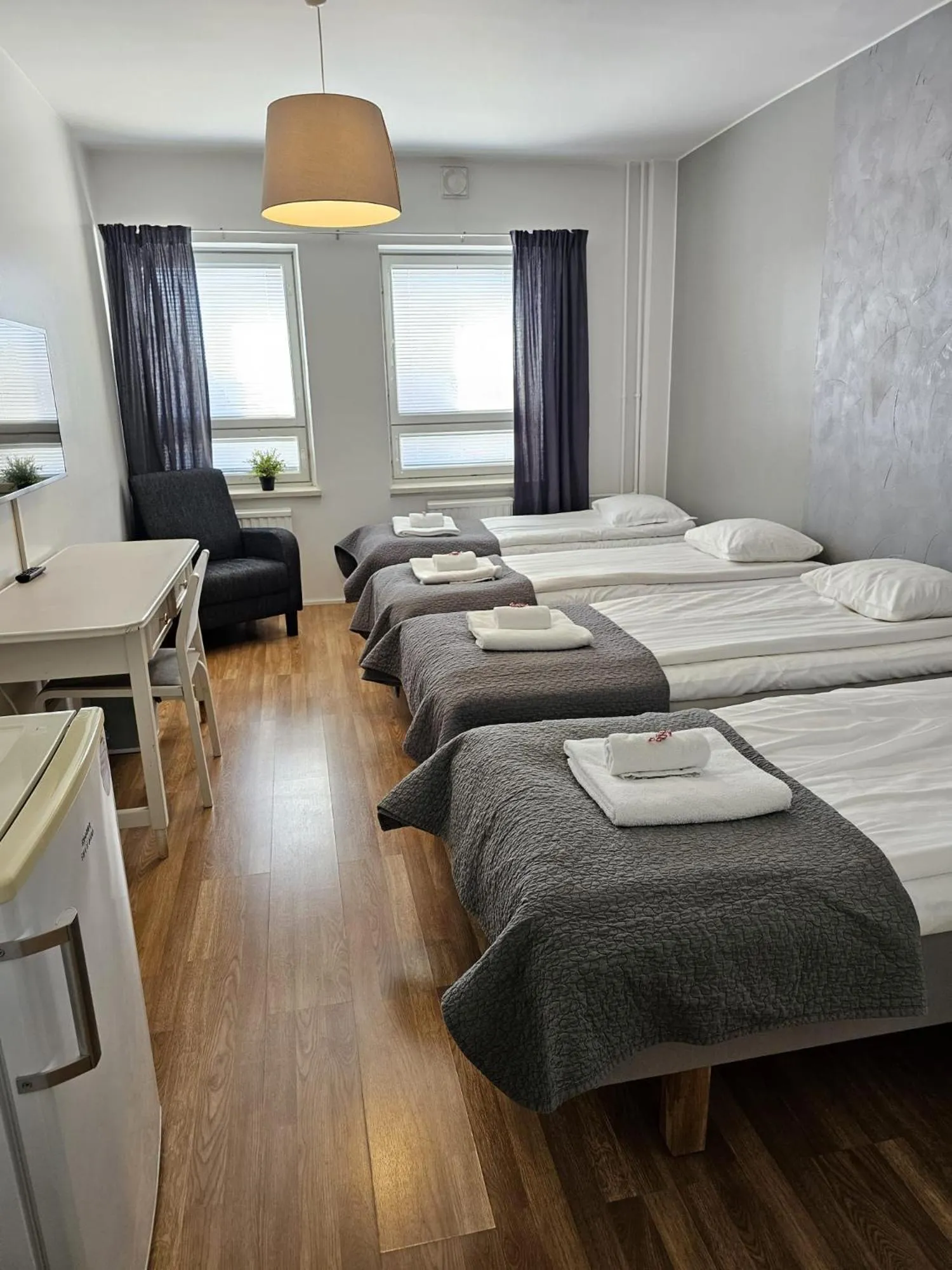 Bed in Kylpylähotelli Pohjanranta