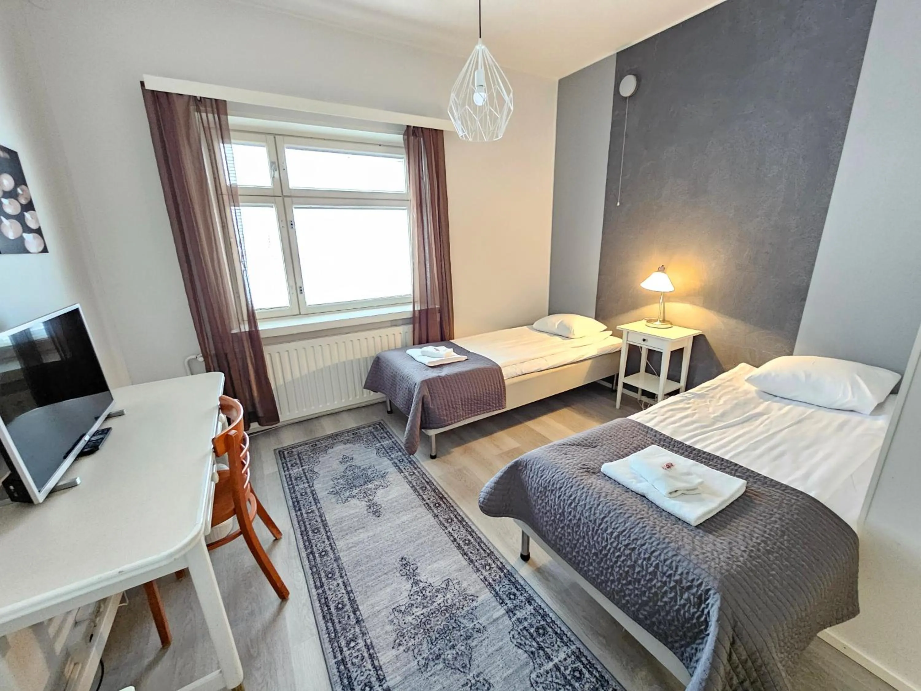 Bed in Kylpylähotelli Pohjanranta