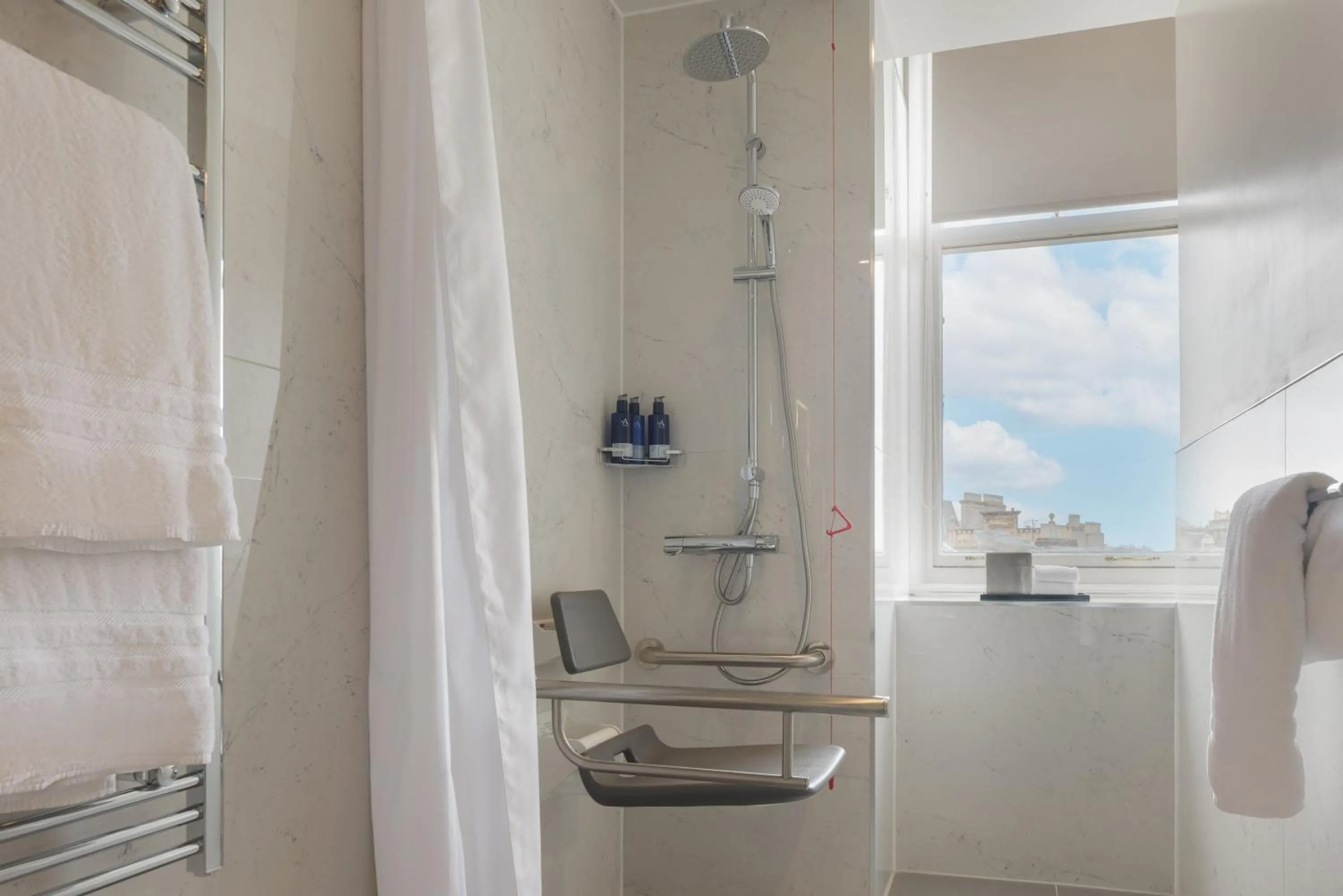 Shower in The Caledonian Edinburgh, Curio Collection by Hilton