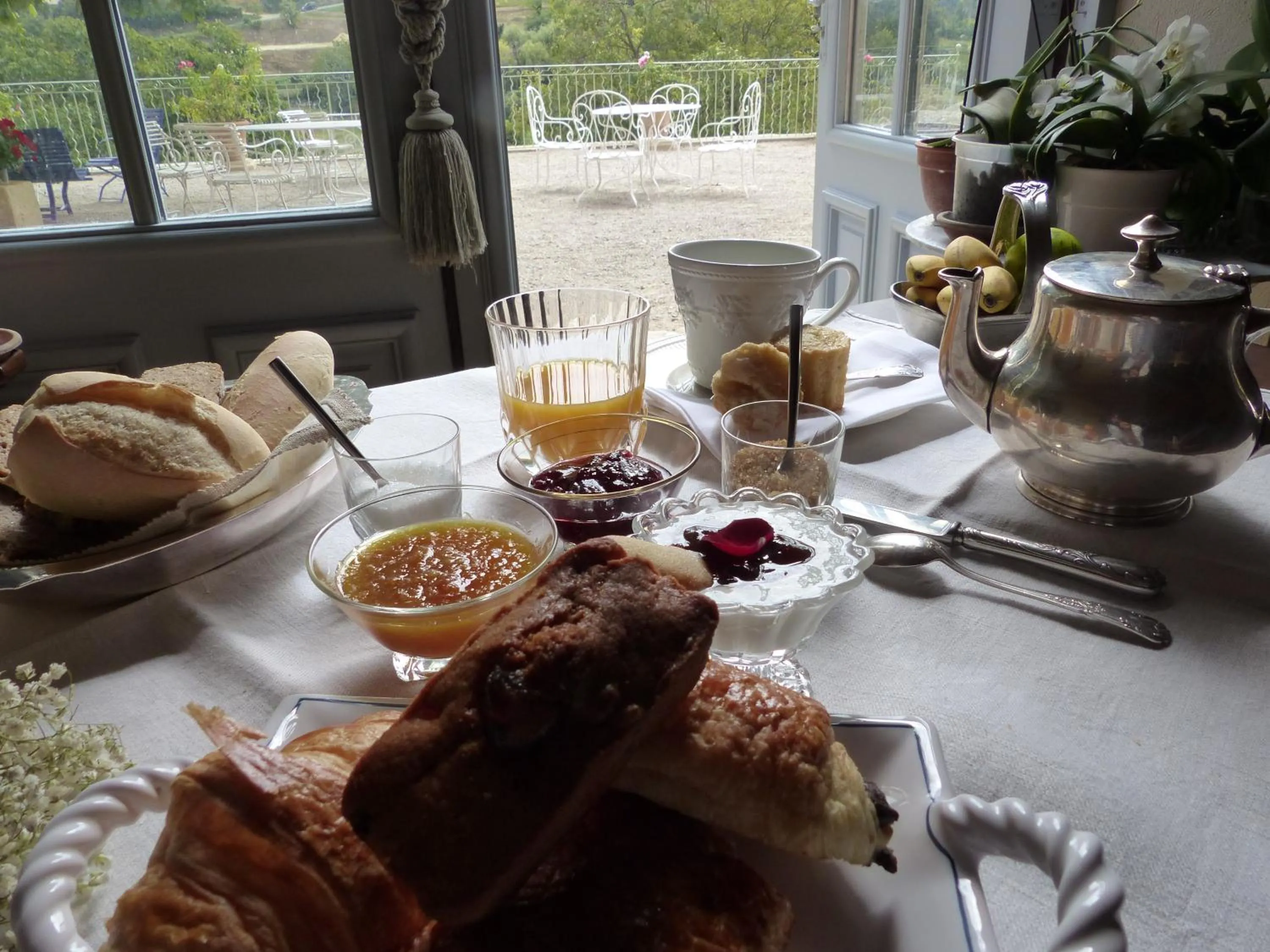 Continental breakfast in Château du Grand Jardin