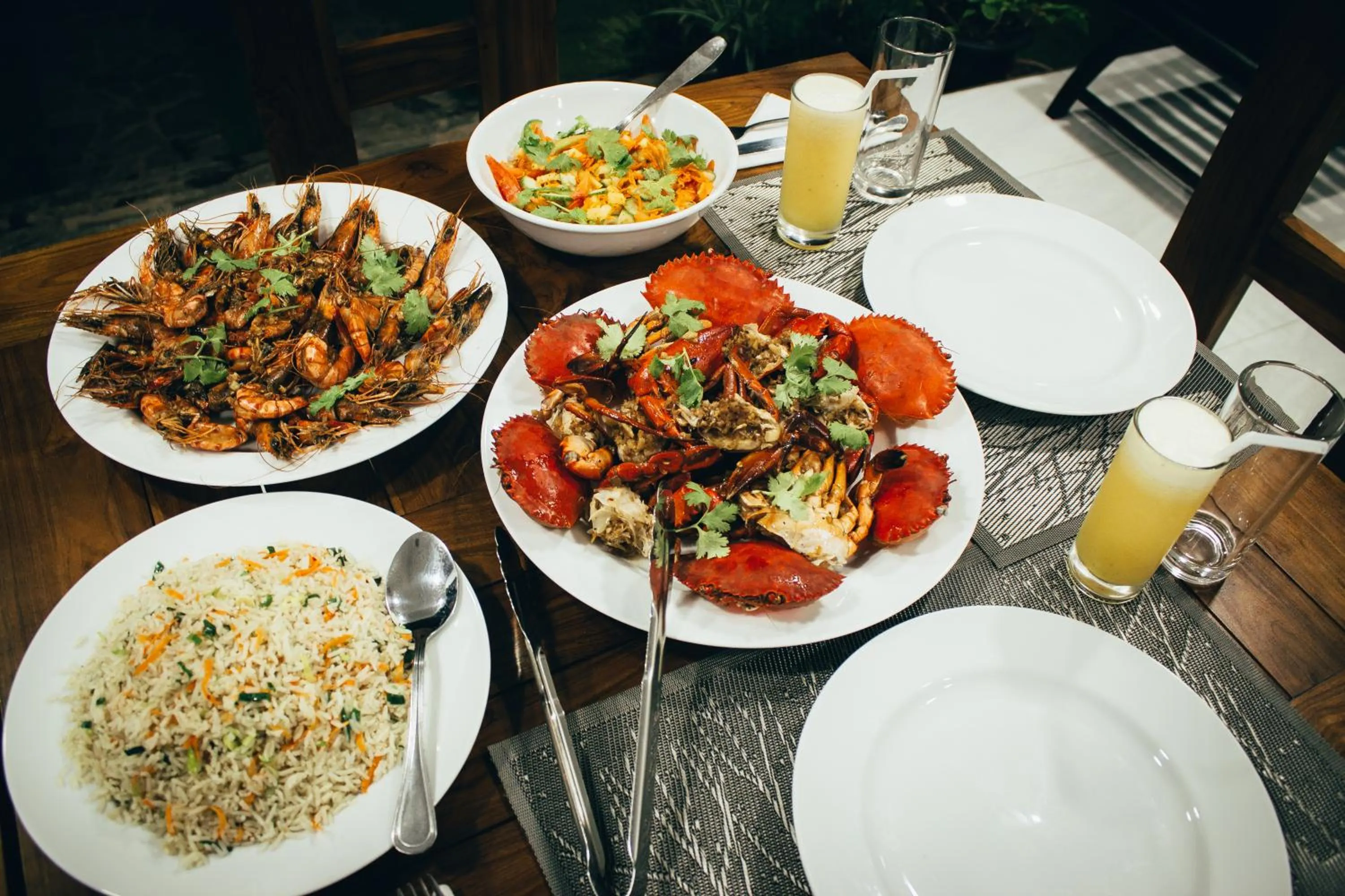 Food and drinks in Amber House Lanka