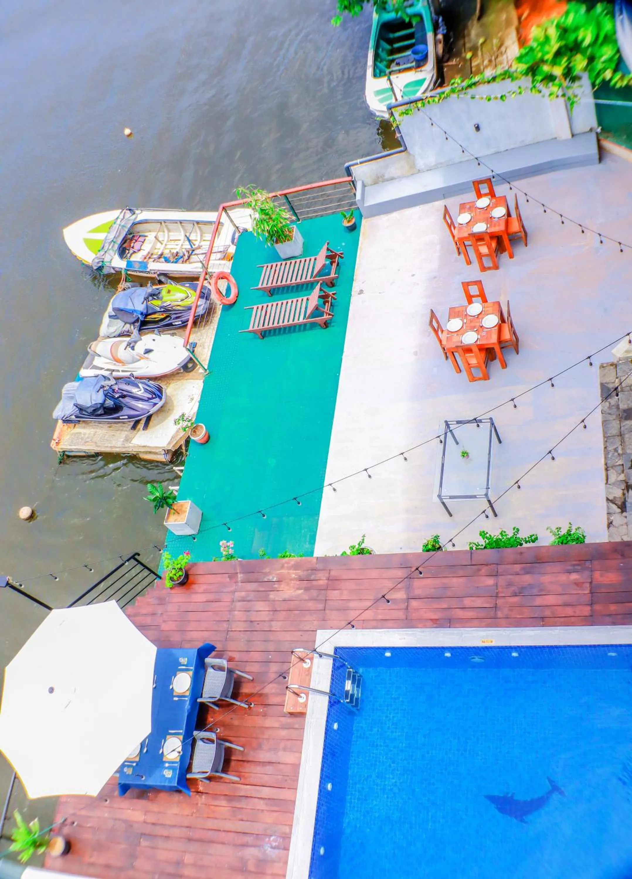 Lake view in Amber House Lanka