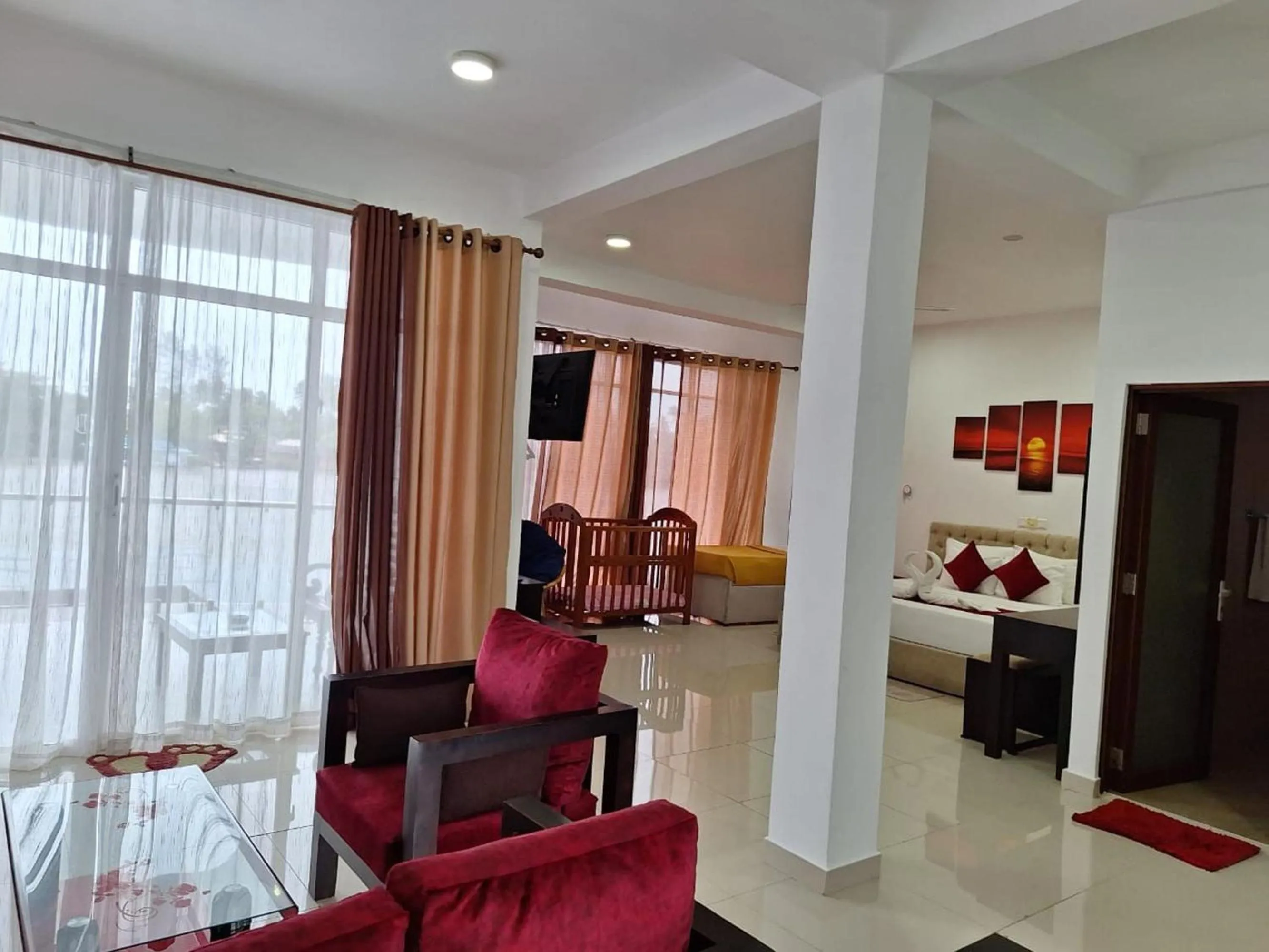 Seating area in Amber House Lanka