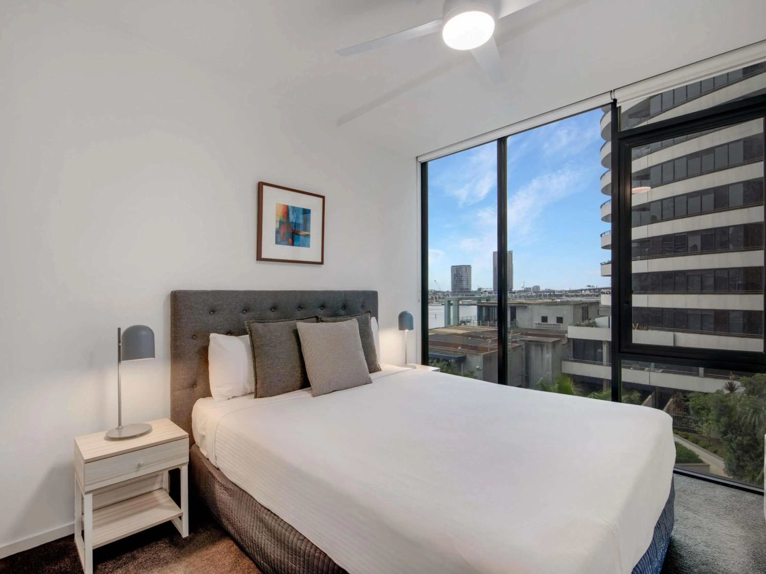 Bedroom, Bed in The Sebel Residences Melbourne Docklands Serviced Apartments