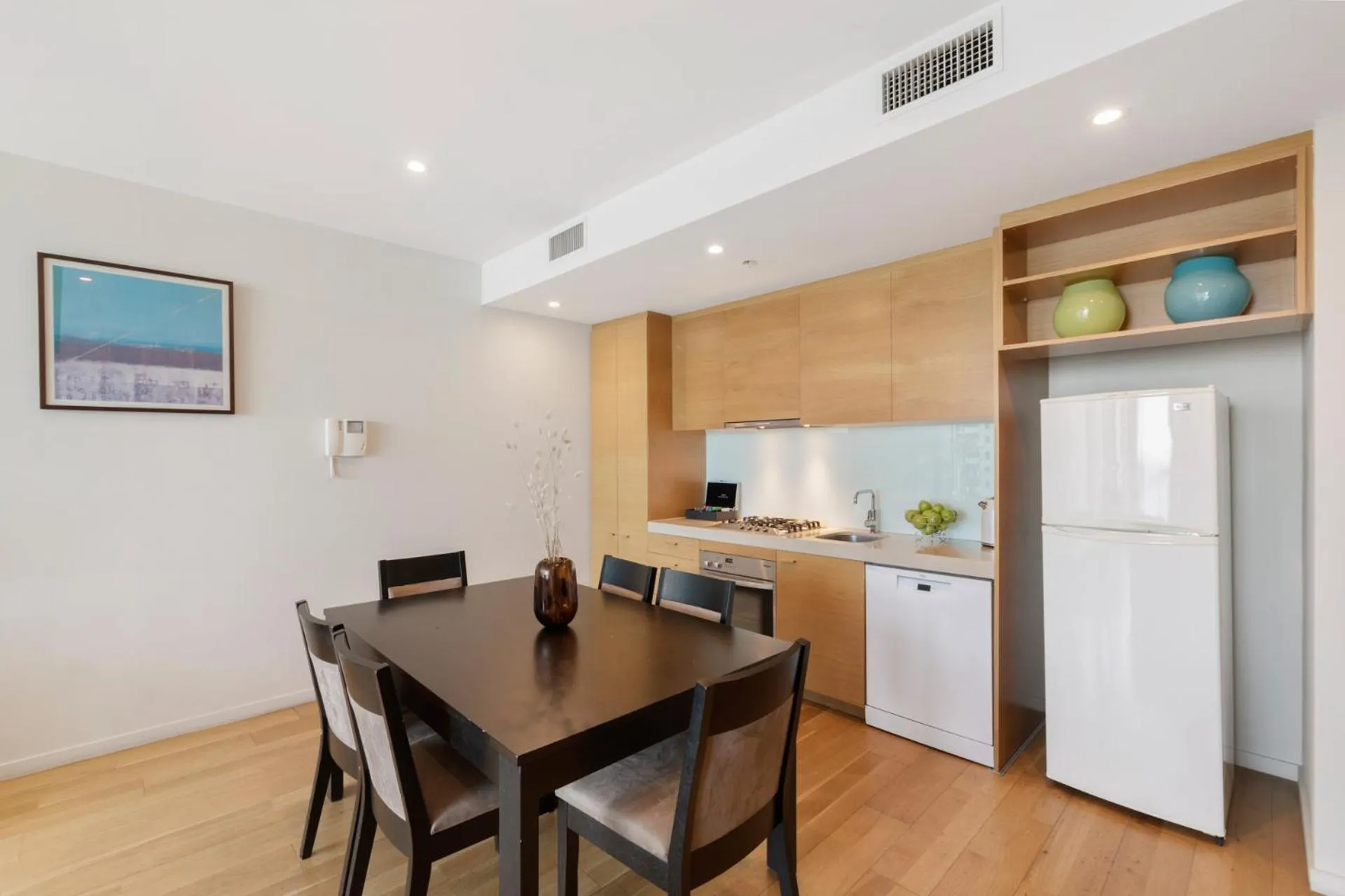 Dining area in The Sebel Residences Melbourne Docklands Serviced Apartments