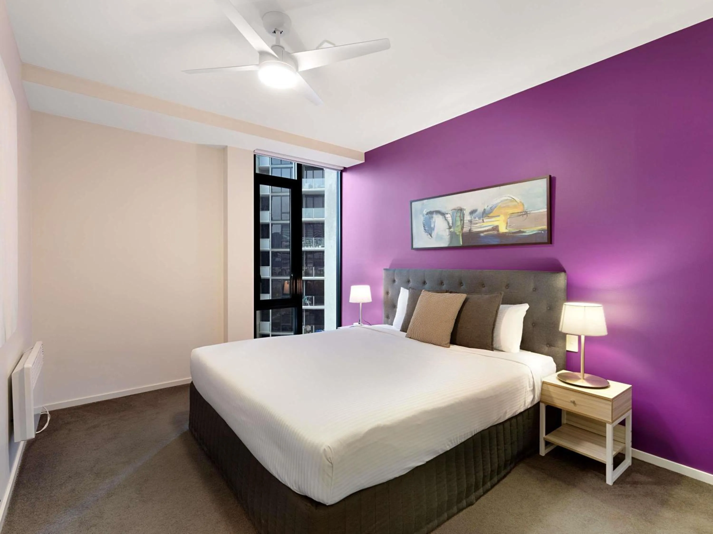 Bedroom, Bed in The Sebel Residences Melbourne Docklands Serviced Apartments