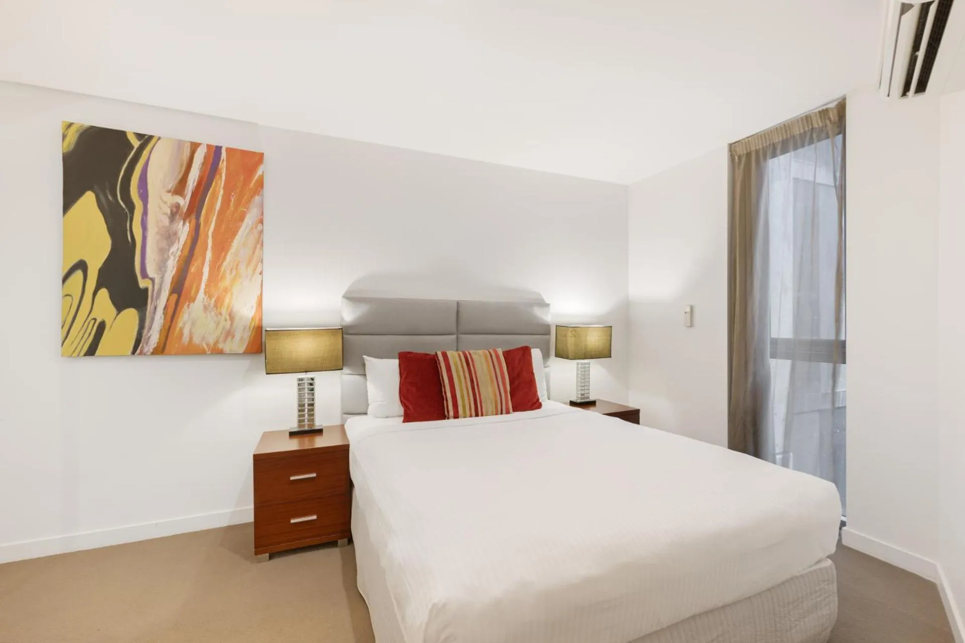 Bedroom, Bed in The Sebel Residences Melbourne Docklands Serviced Apartments