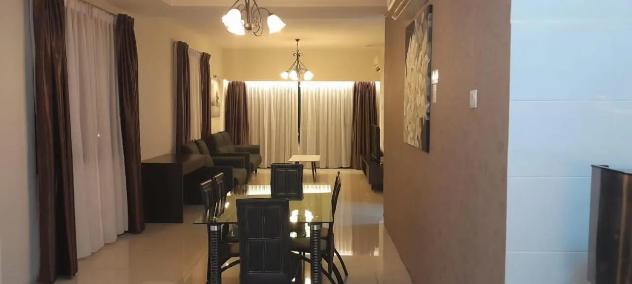 Living room in K. Riverfront apartment