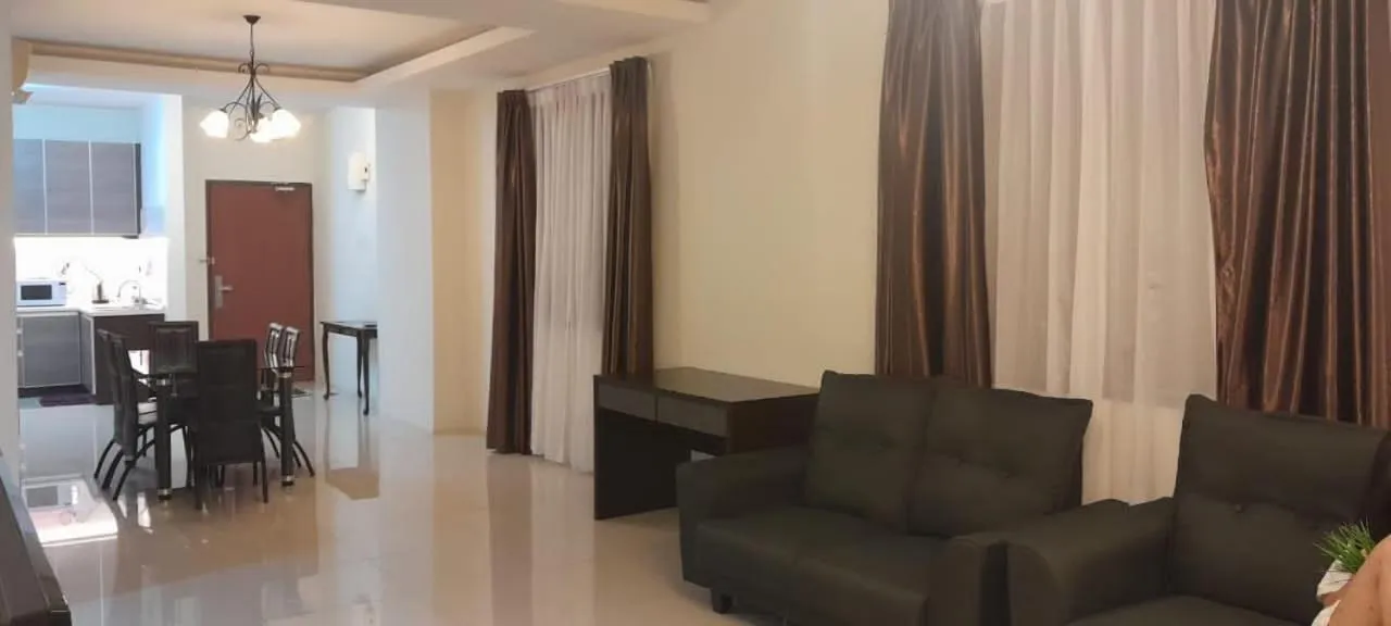 Living room in K. Riverfront apartment