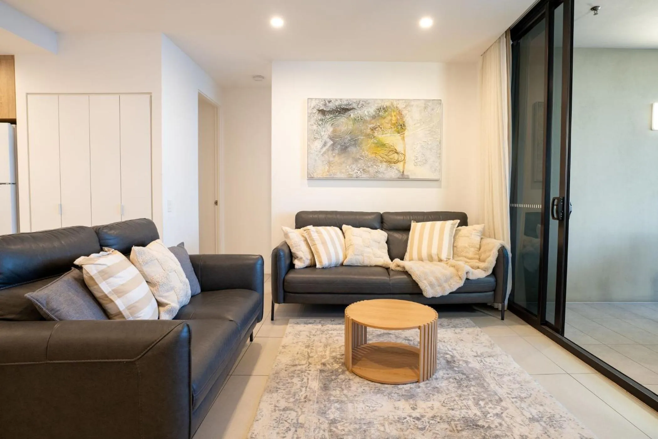 Living room in Iconic Kirra Beach Resort