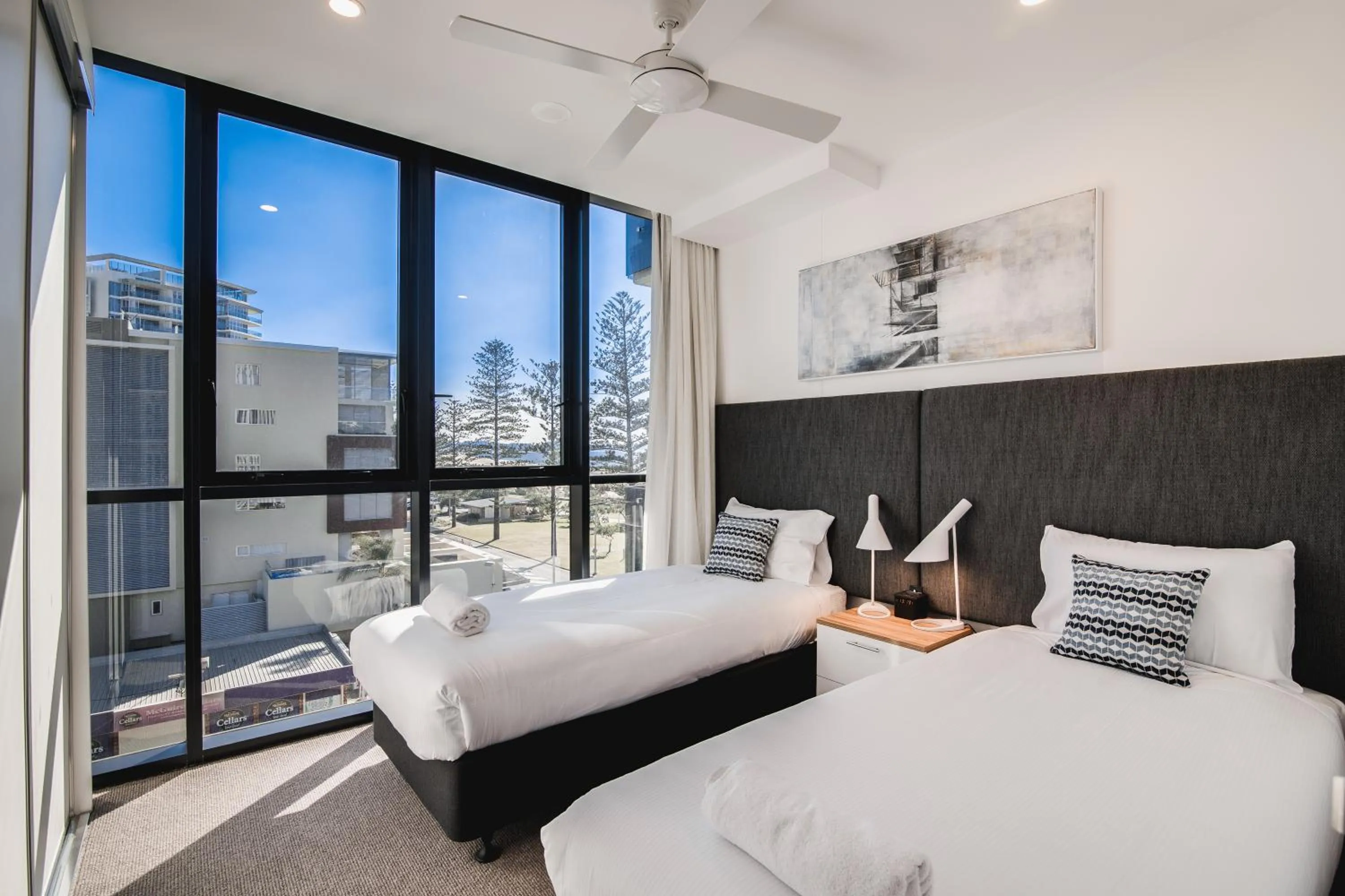 Bedroom, Bed in Iconic Kirra Beach Resort