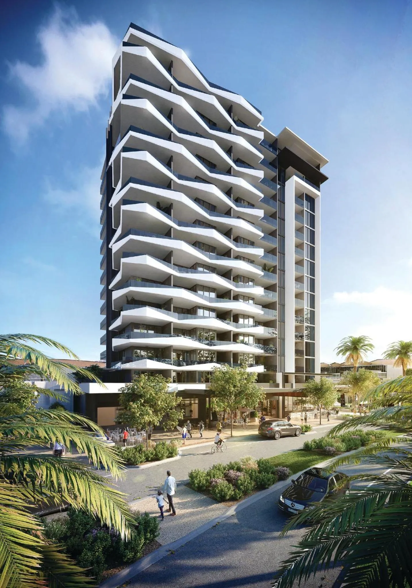 Property building in Iconic Kirra Beach Resort