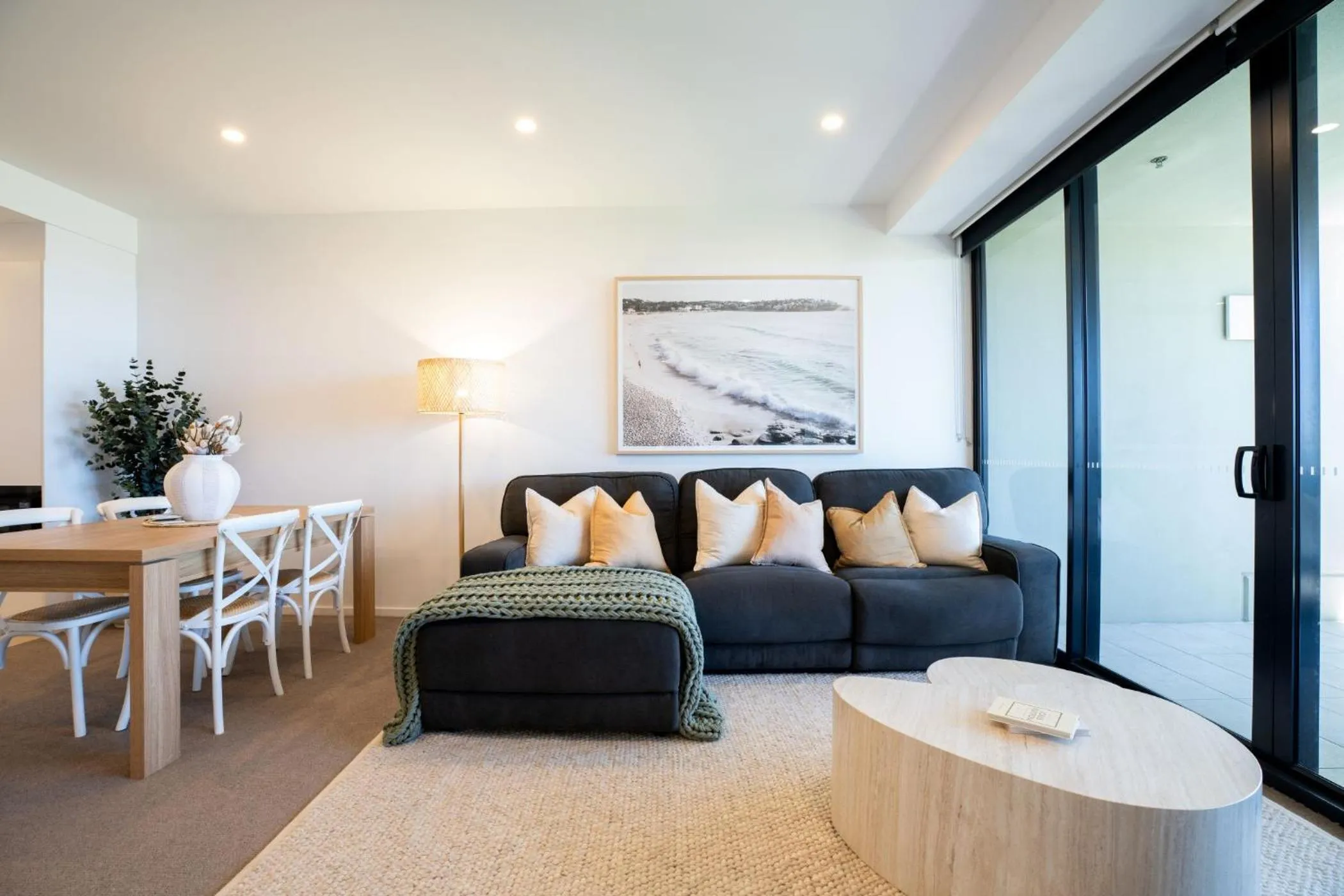 Living room in Iconic Kirra Beach Resort