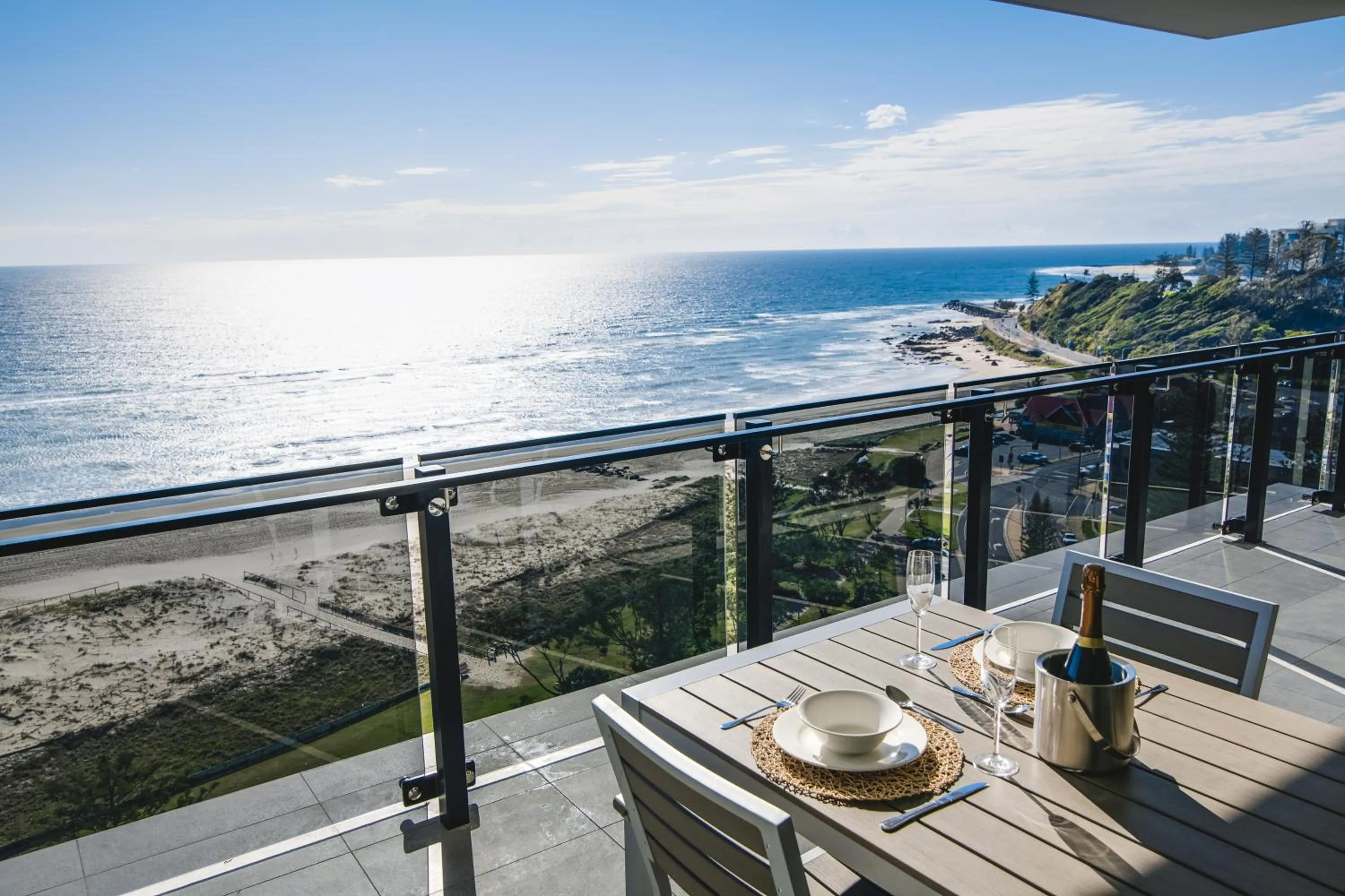 Balcony/Terrace in Iconic Kirra Beach Resort