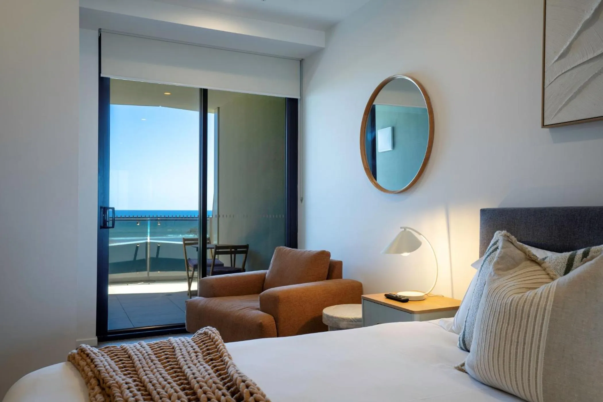 Bed in Iconic Kirra Beach Resort
