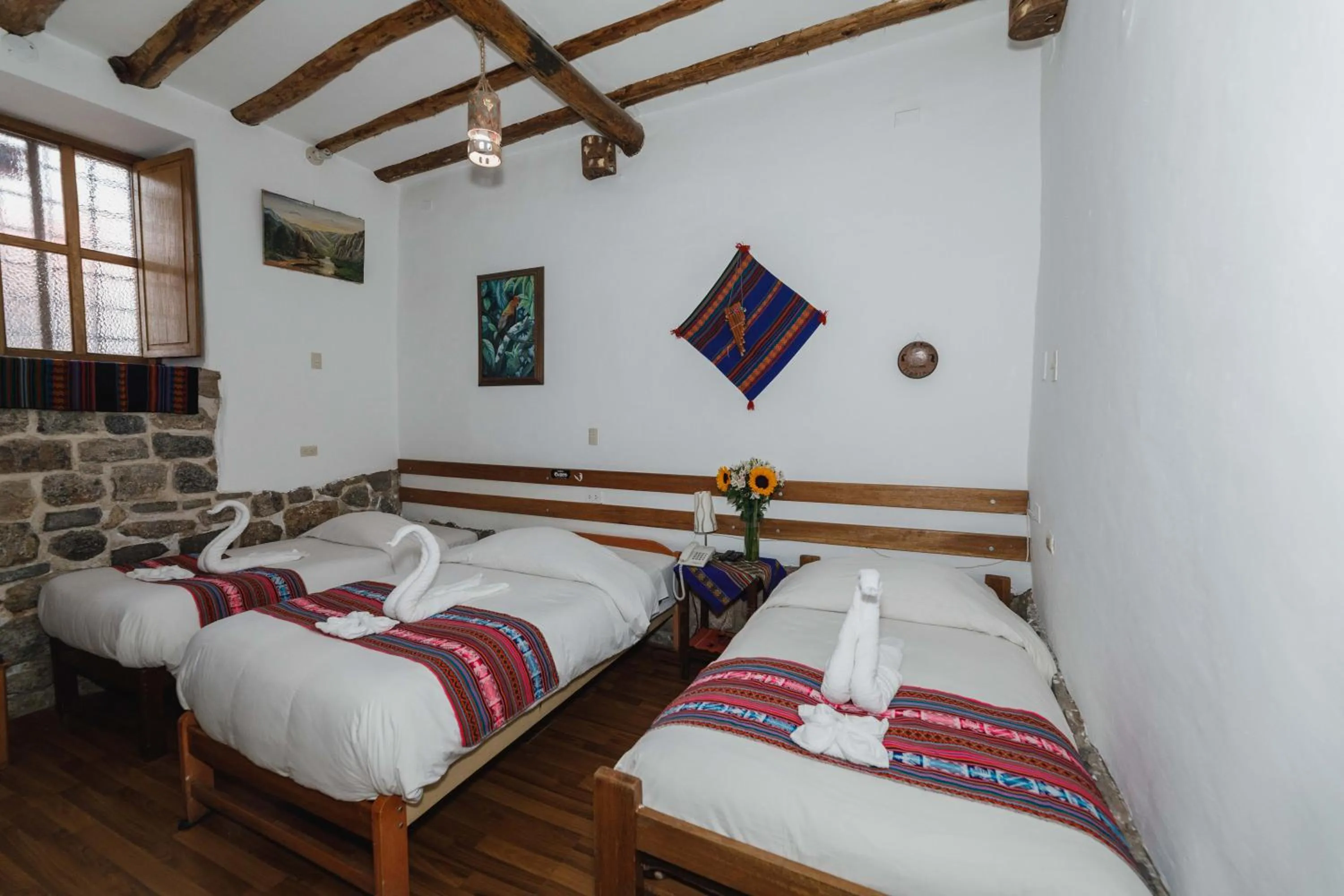 Bed in Hostal El Grial