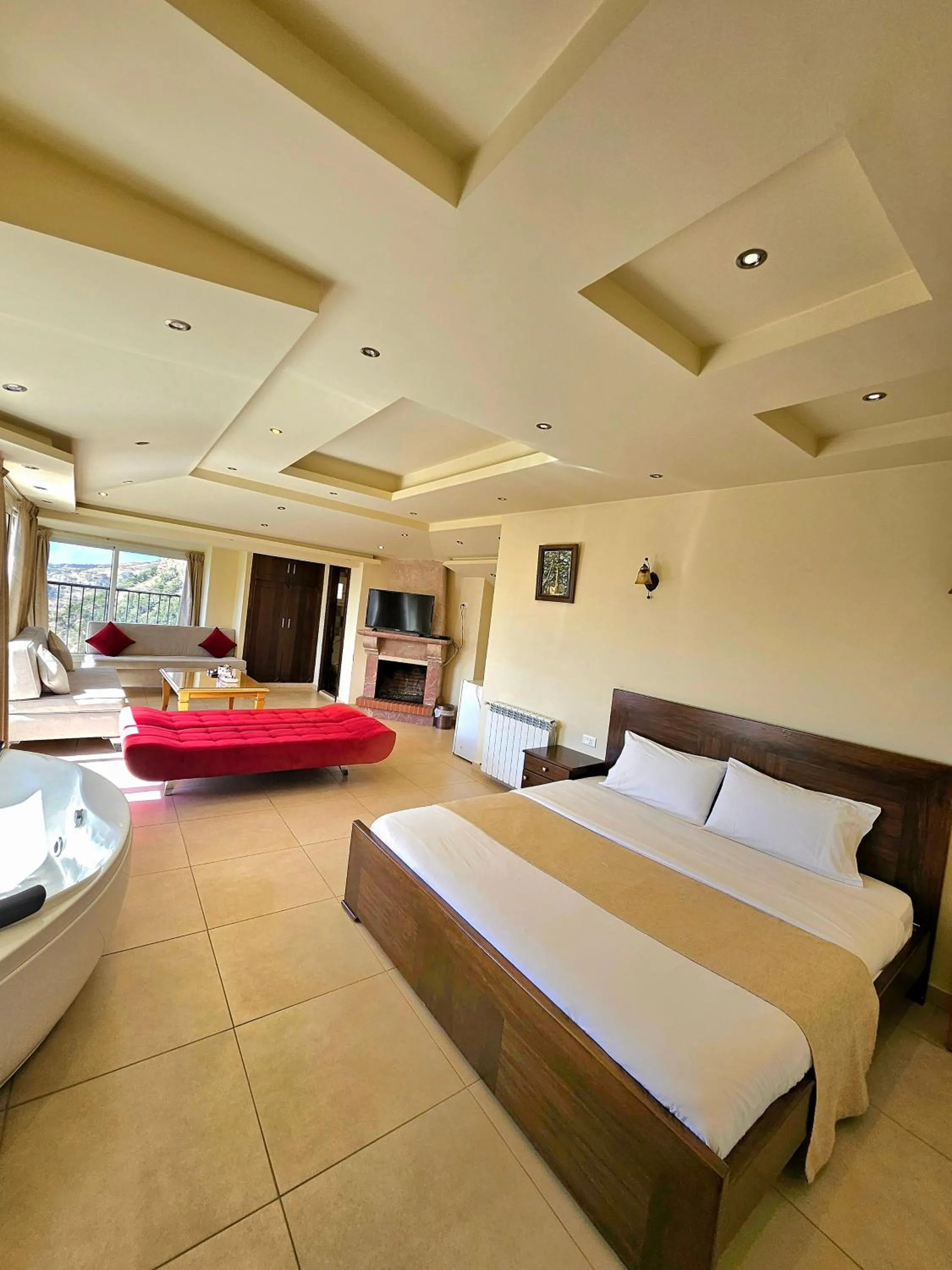 Bed in Hotel L'Aiglon