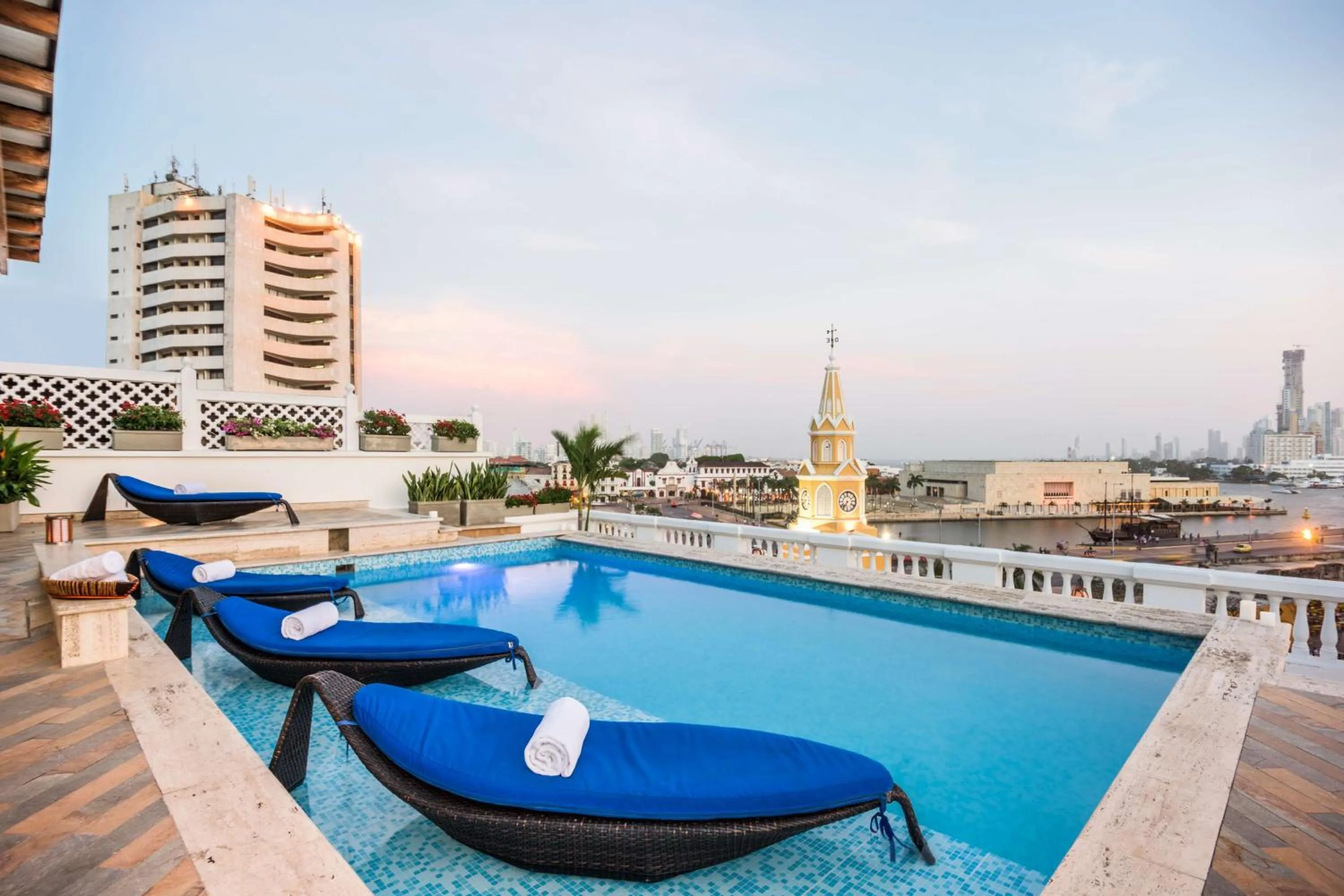 Pool view in NH Royal Urban Cartagena