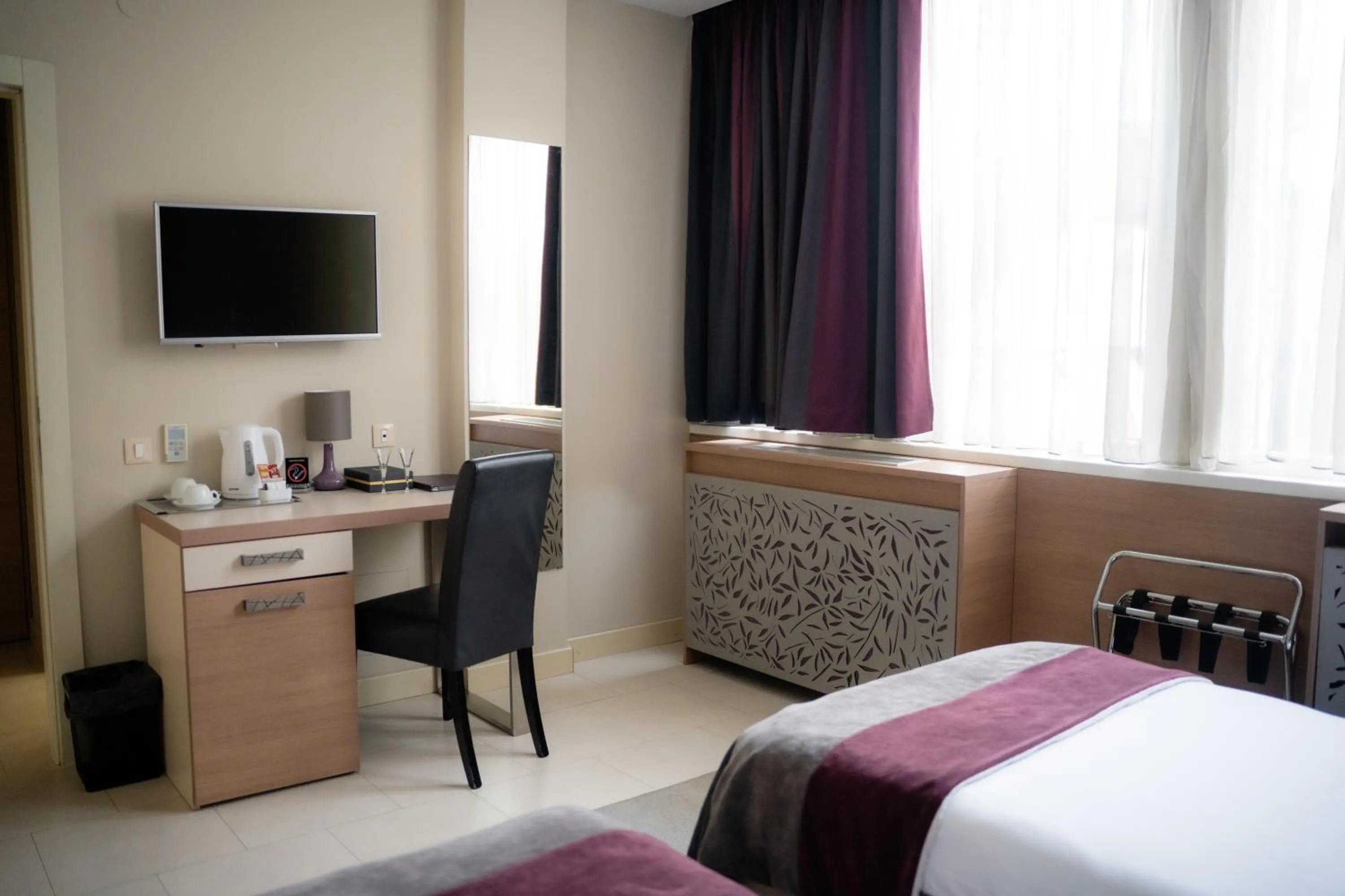 View (from property/room), Bed in Hotel Srbija Garden-FREE PARKING