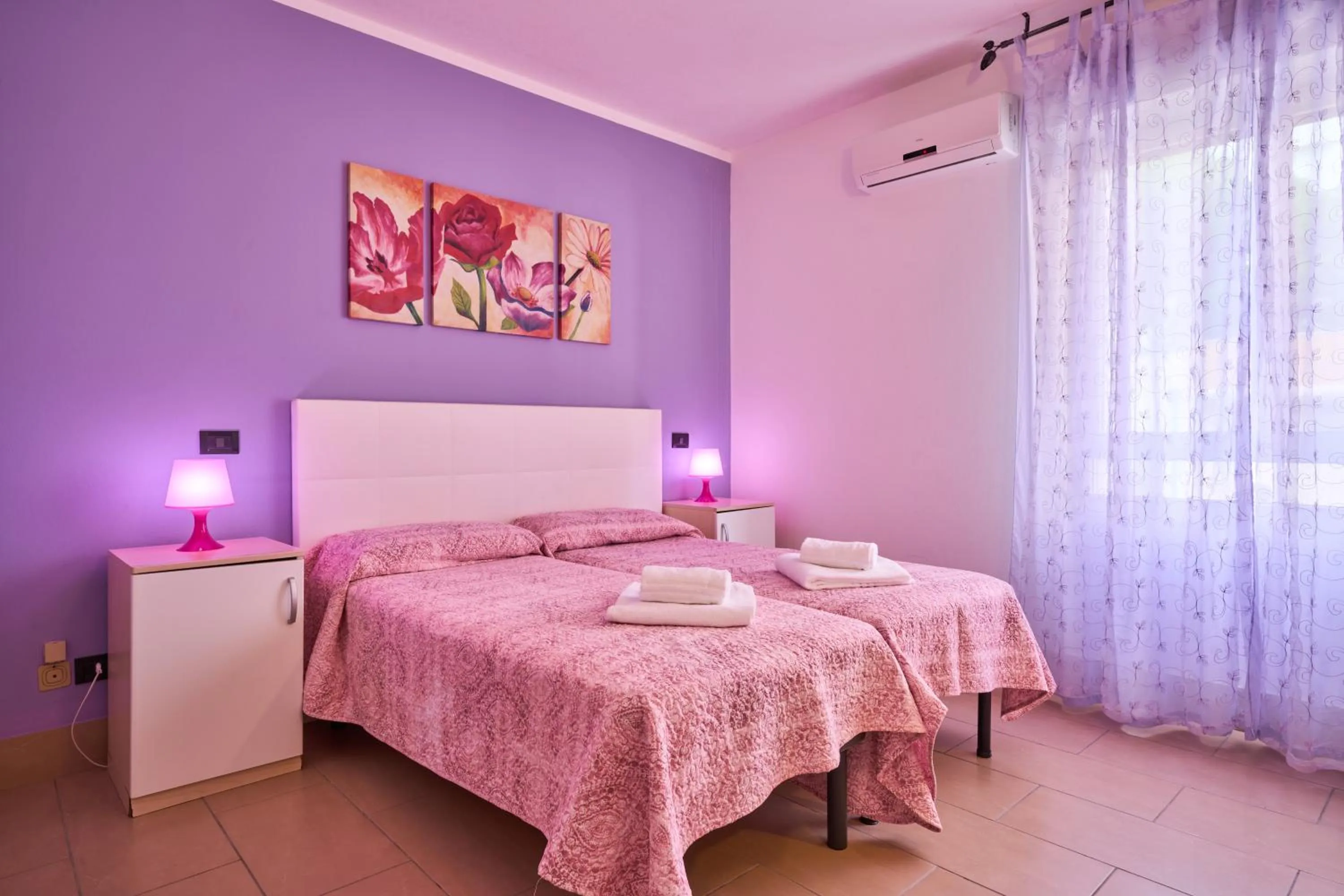 Bed in Hotel Villa Del Mar