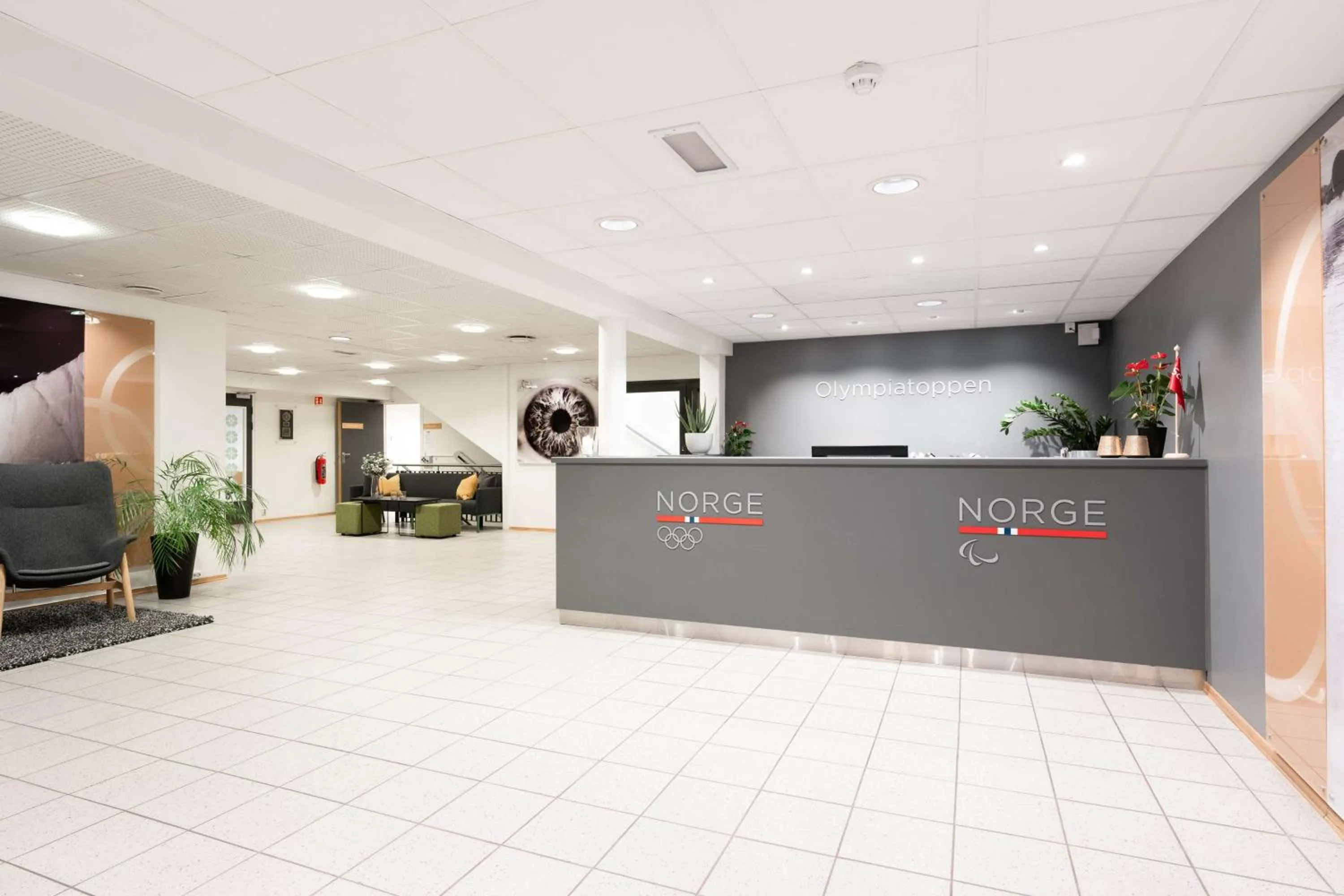 Lobby or reception in Olympiatoppen Sportshotel - Scandic Partner