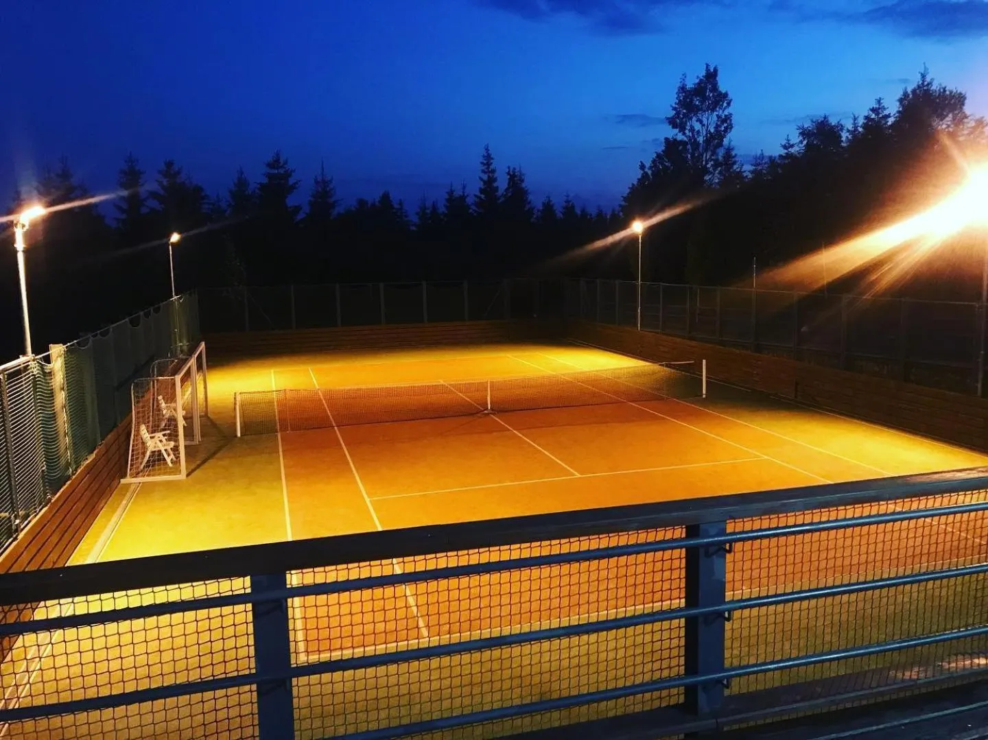 Tennis court in Hotel Oddech