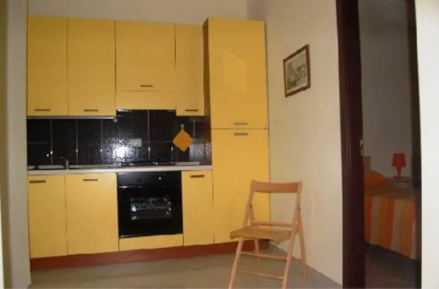 Kitchen or kitchenette in Le Casette del Porto di Sciacca