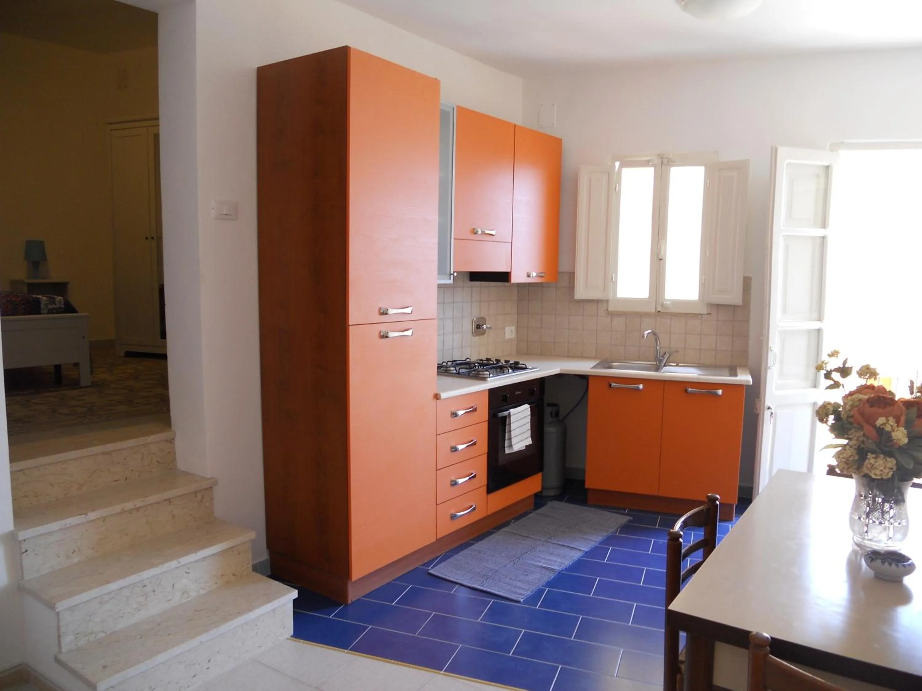 Kitchen or kitchenette in Le Casette del Porto di Sciacca